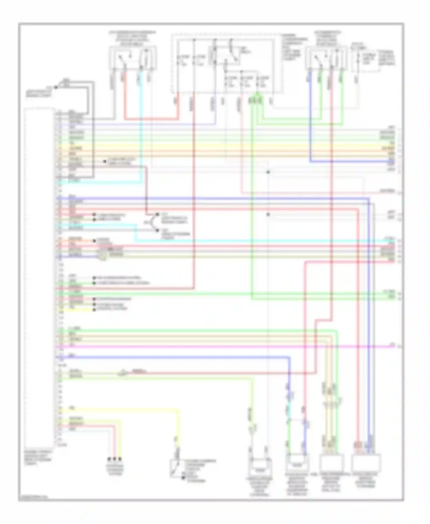 Lancer Mitsubishi X facelift (2011-2015): Wiring diagram engine performance 2.0l turbo, except evolution (1 of 4)