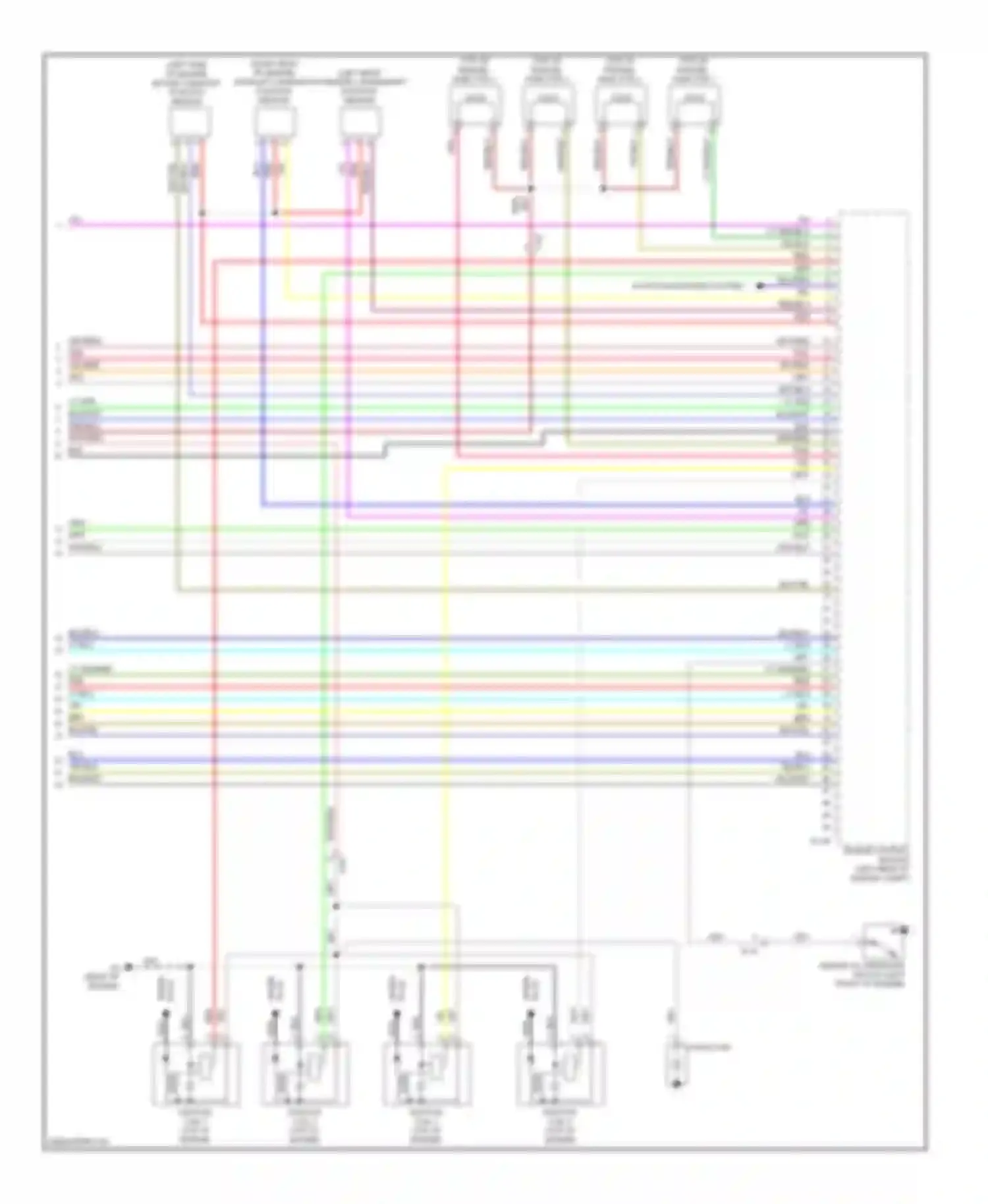Lancer Mitsubishi X facelift (2011-2015): Wiring diagram engine performance 2.0l turbo, except evolution (4 of 4)