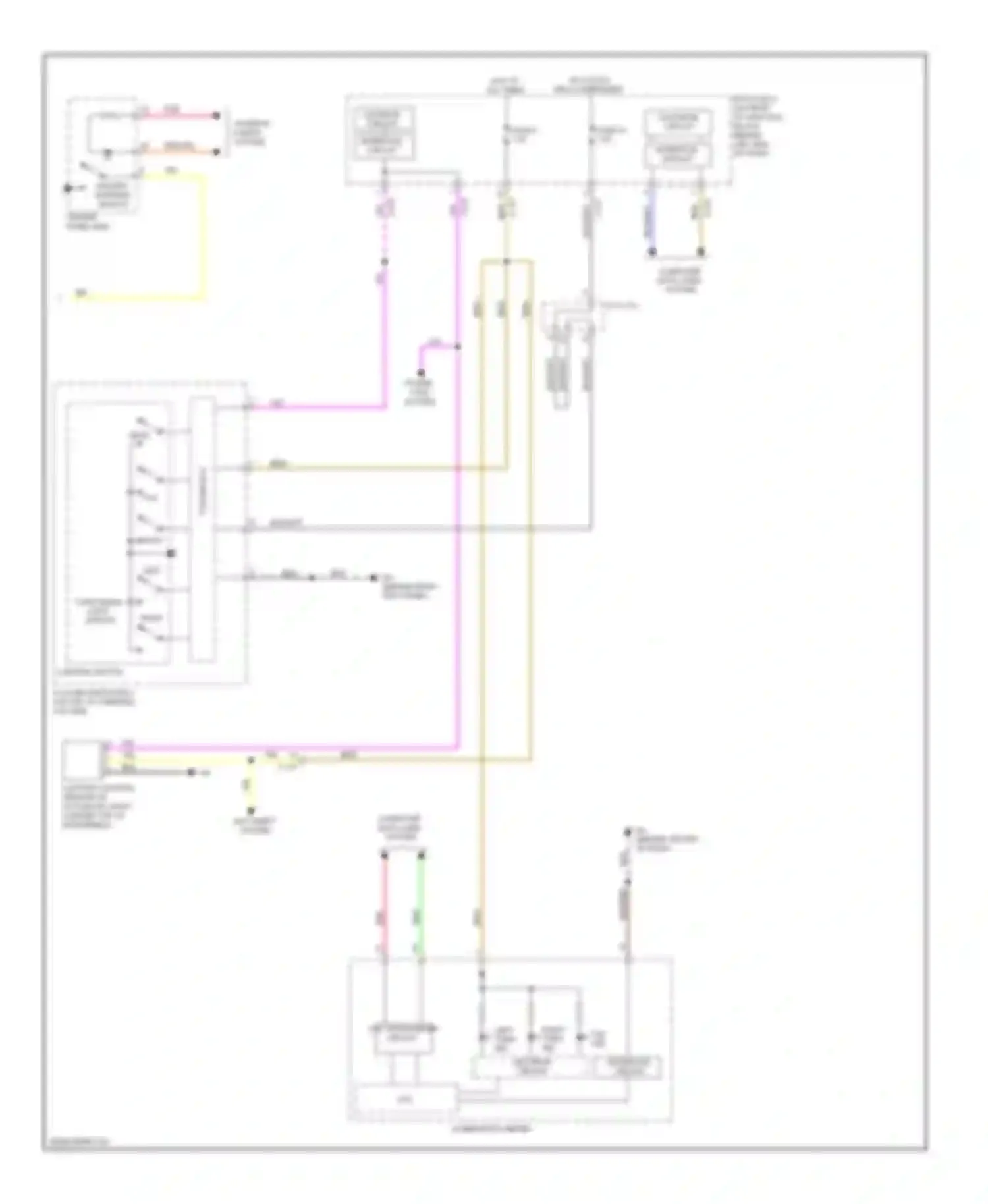 Lancer Mitsubishi X facelift (2011-2015): Exterior lamps circuit, evolution (2 of 2)