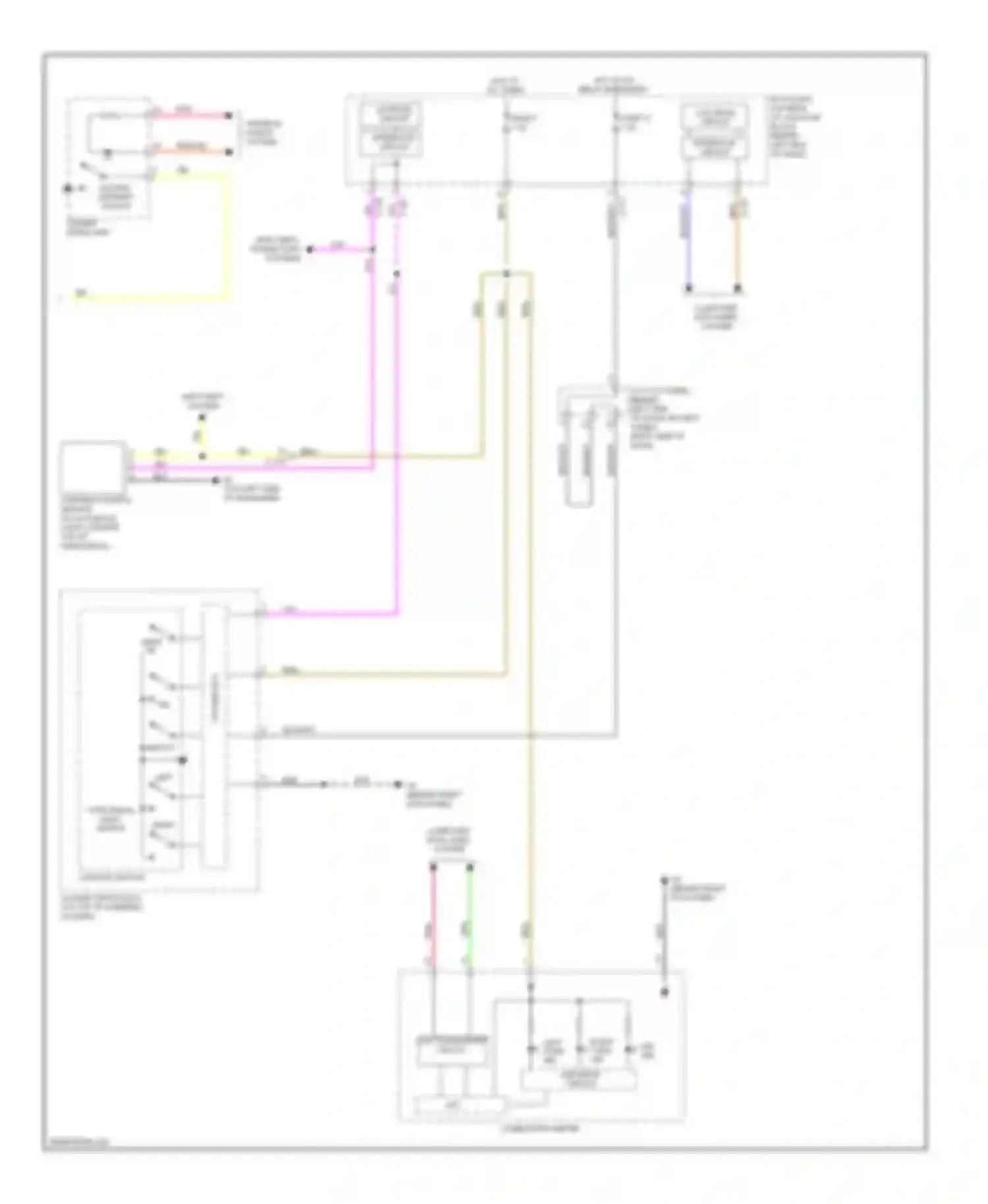 Lancer Mitsubishi X facelift (2011-2015): Exterior lamps circuit, except evolution (2 of 2)