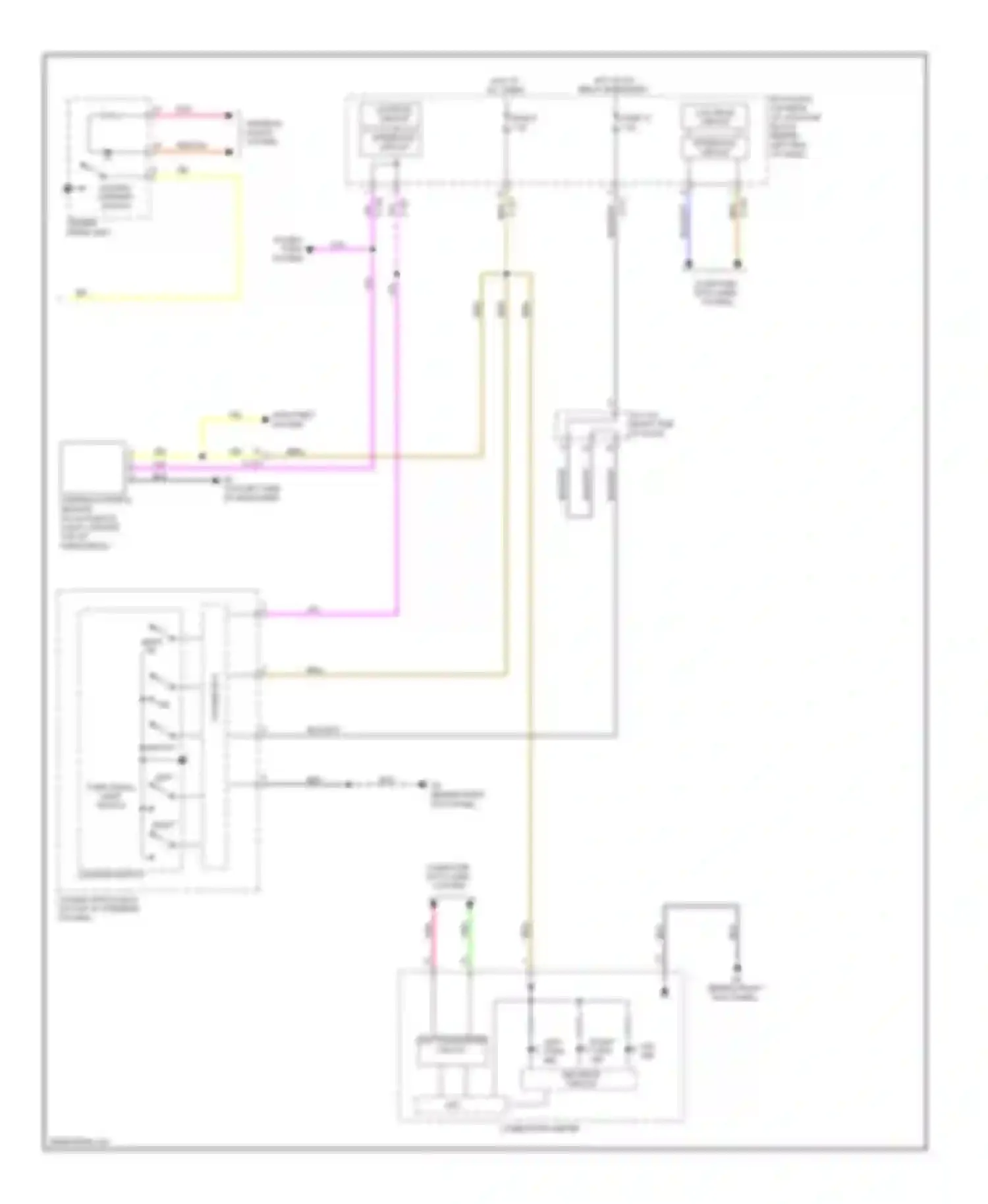 Lancer Mitsubishi X facelift (2011-2015): Exterior lamps circuit, hatchback (2 of 2)