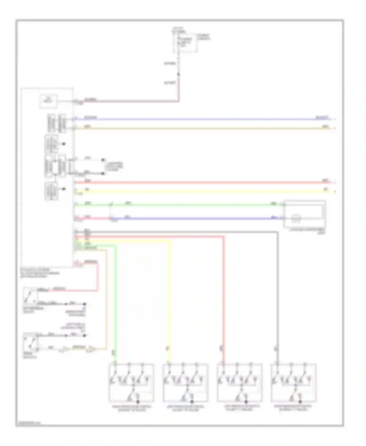 Lancer Mitsubishi X facelift (2011-2015): Courtesy lamps circuit, evolution (1 of 2)