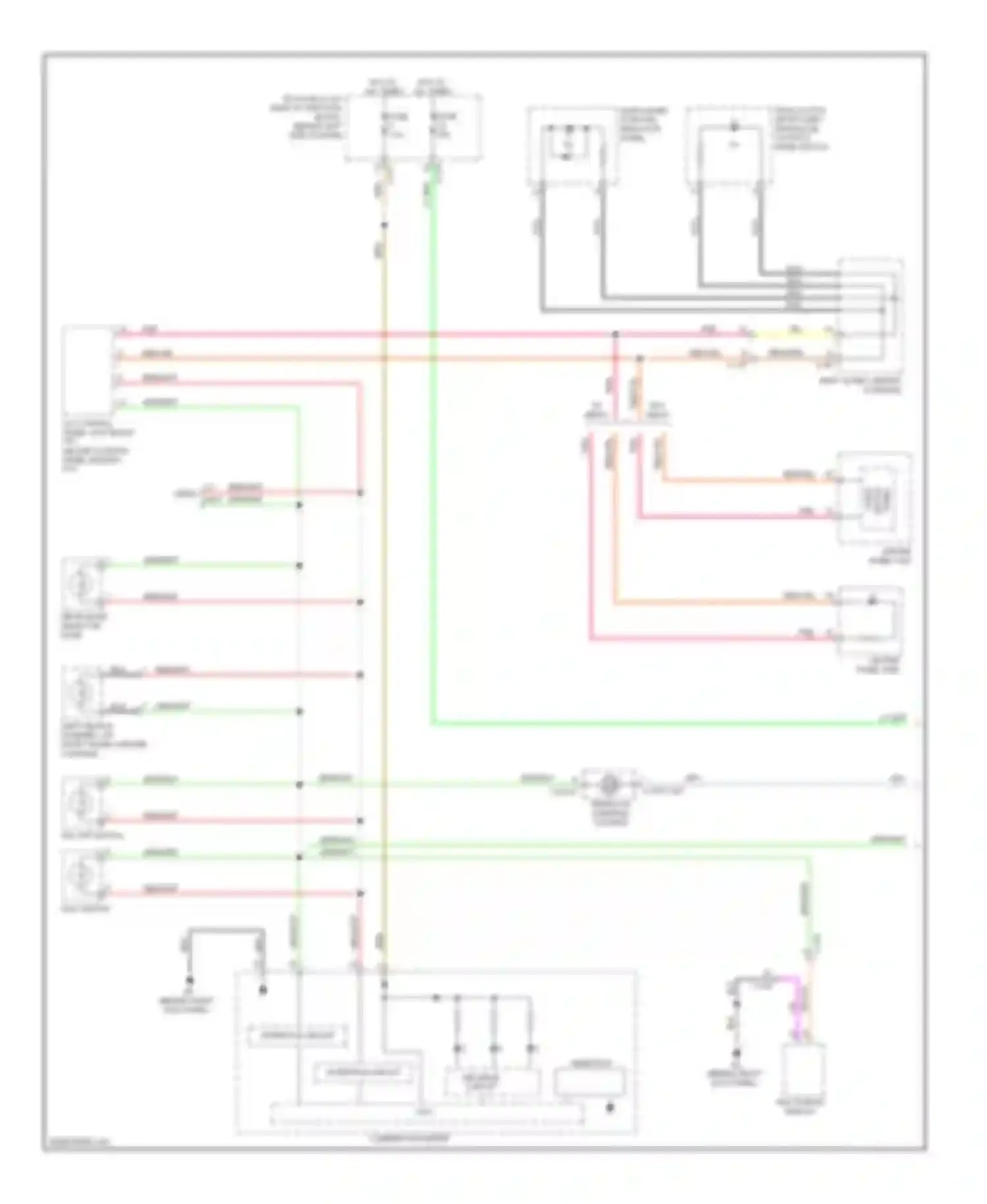 Lancer Mitsubishi X facelift (2011-2015): Instrument illumination circuit, except evolution (1 of 2)