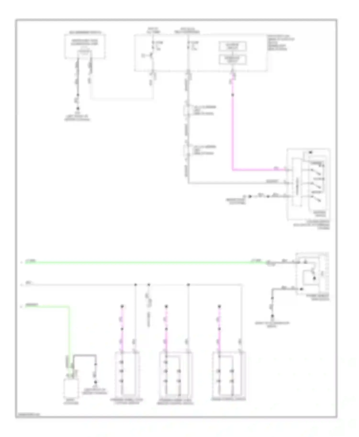 Lancer Mitsubishi X facelift (2011-2015): Instrument illumination circuit, except evolution (2 of 2)