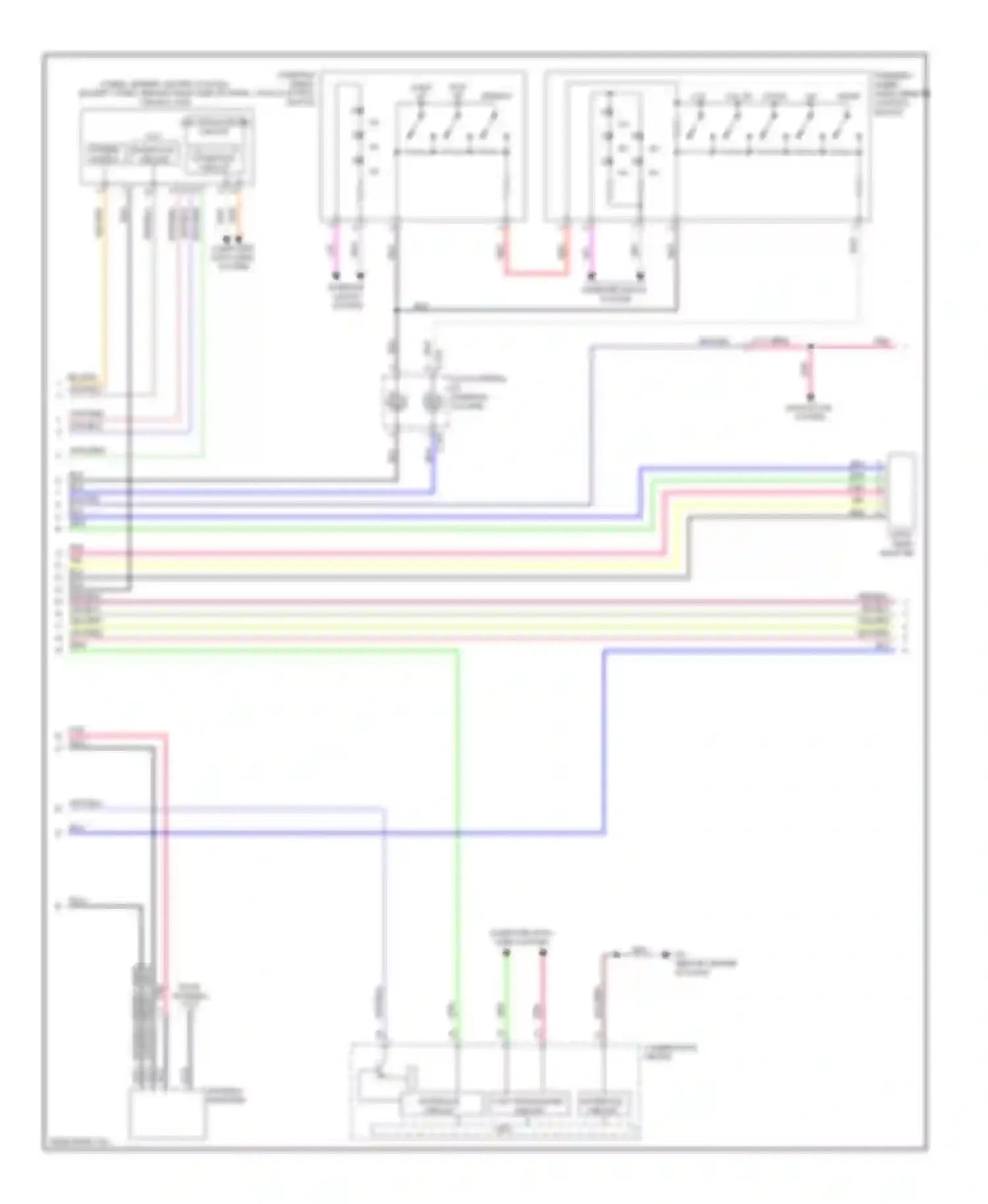Lancer Mitsubishi X facelift (2011-2015): Navigation circuit, except evolution with amplifier (2 of 3)