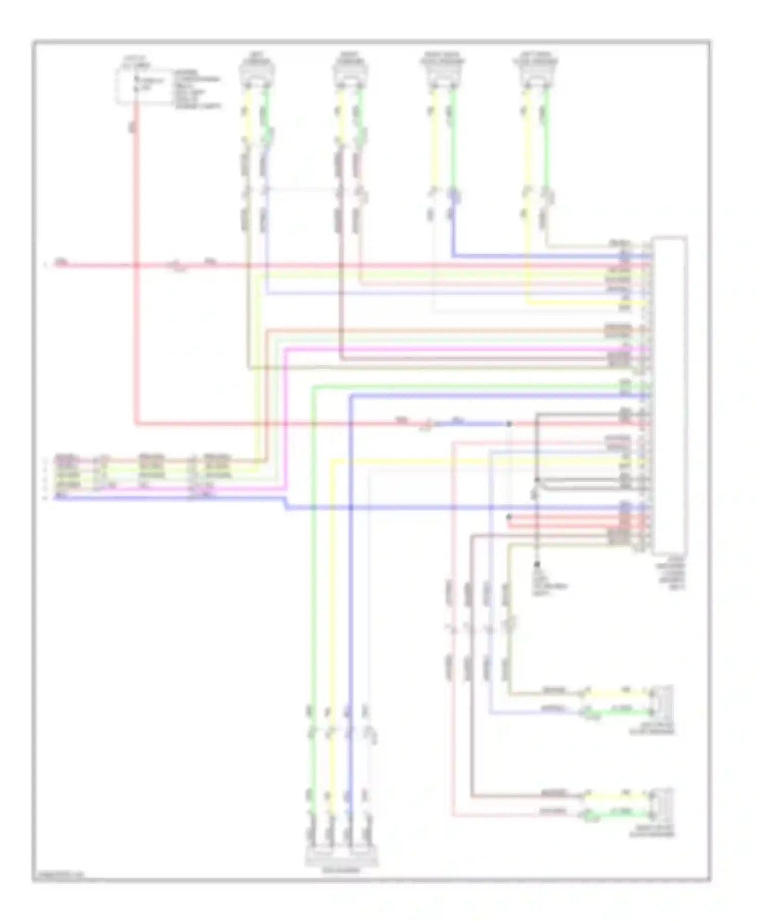 Lancer Mitsubishi X facelift (2011-2015): Navigation circuit, except evolution with amplifier (3 of 3)
