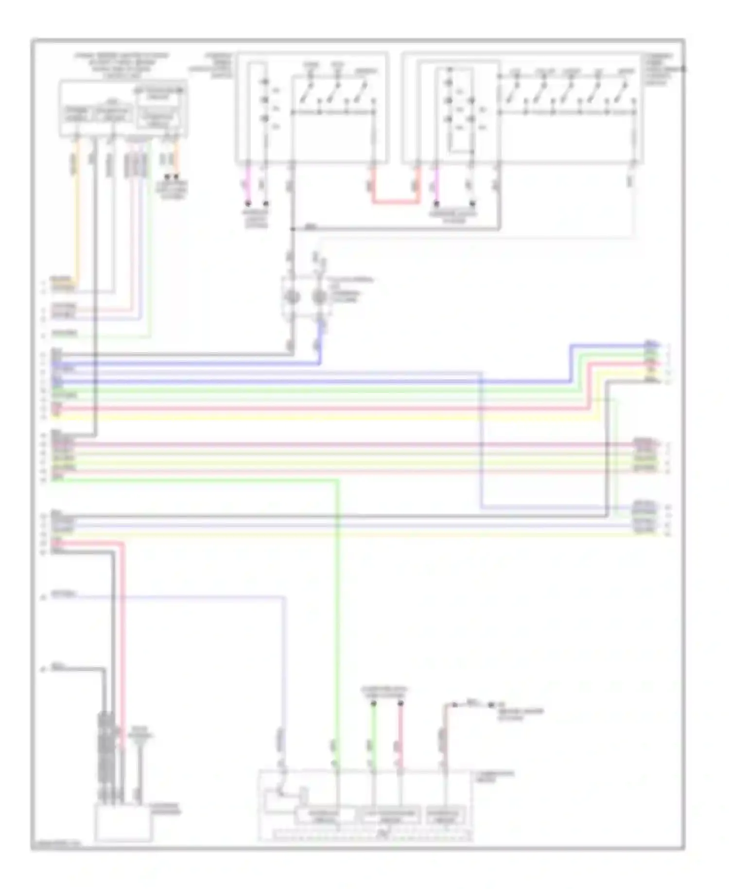 Lancer Mitsubishi X facelift (2011-2015): Radio circuit, except evolution with multi-communication system without amplifier (2 of 3)
