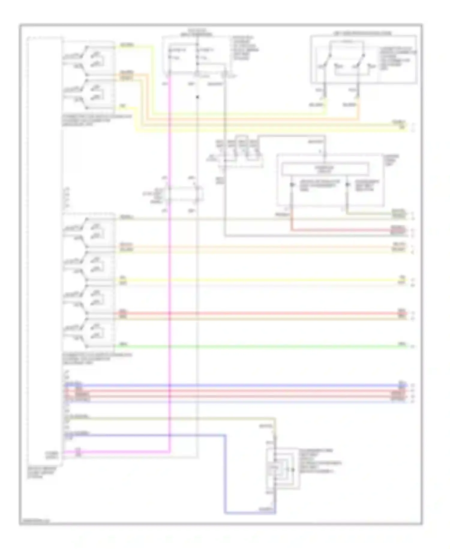 Lancer Mitsubishi X facelift (2011-2015): Supplemental restraints circuit, evolution (1 of 4)