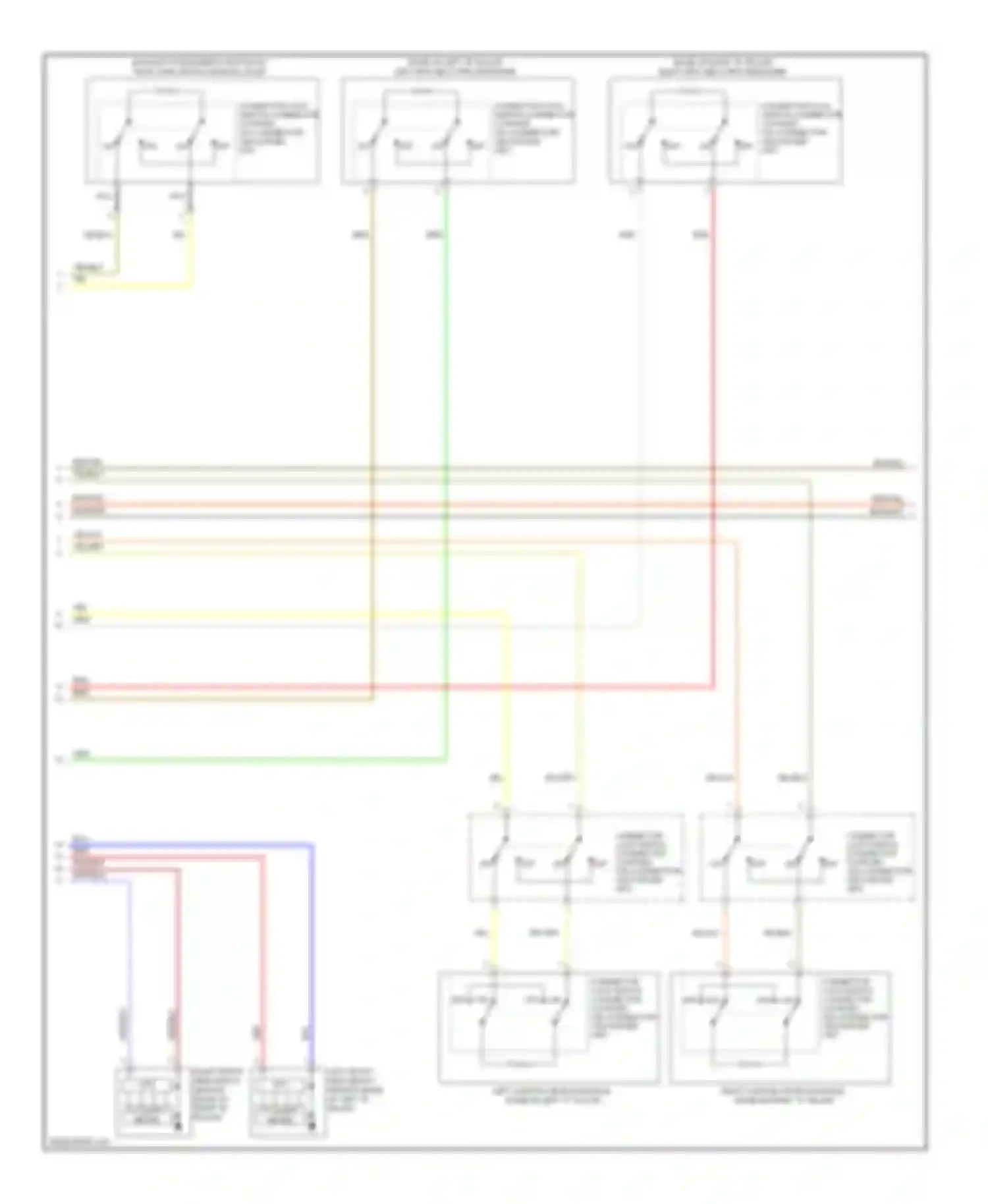 Lancer Mitsubishi X facelift (2011-2015): Supplemental restraints circuit, except evolution (2 of 4)