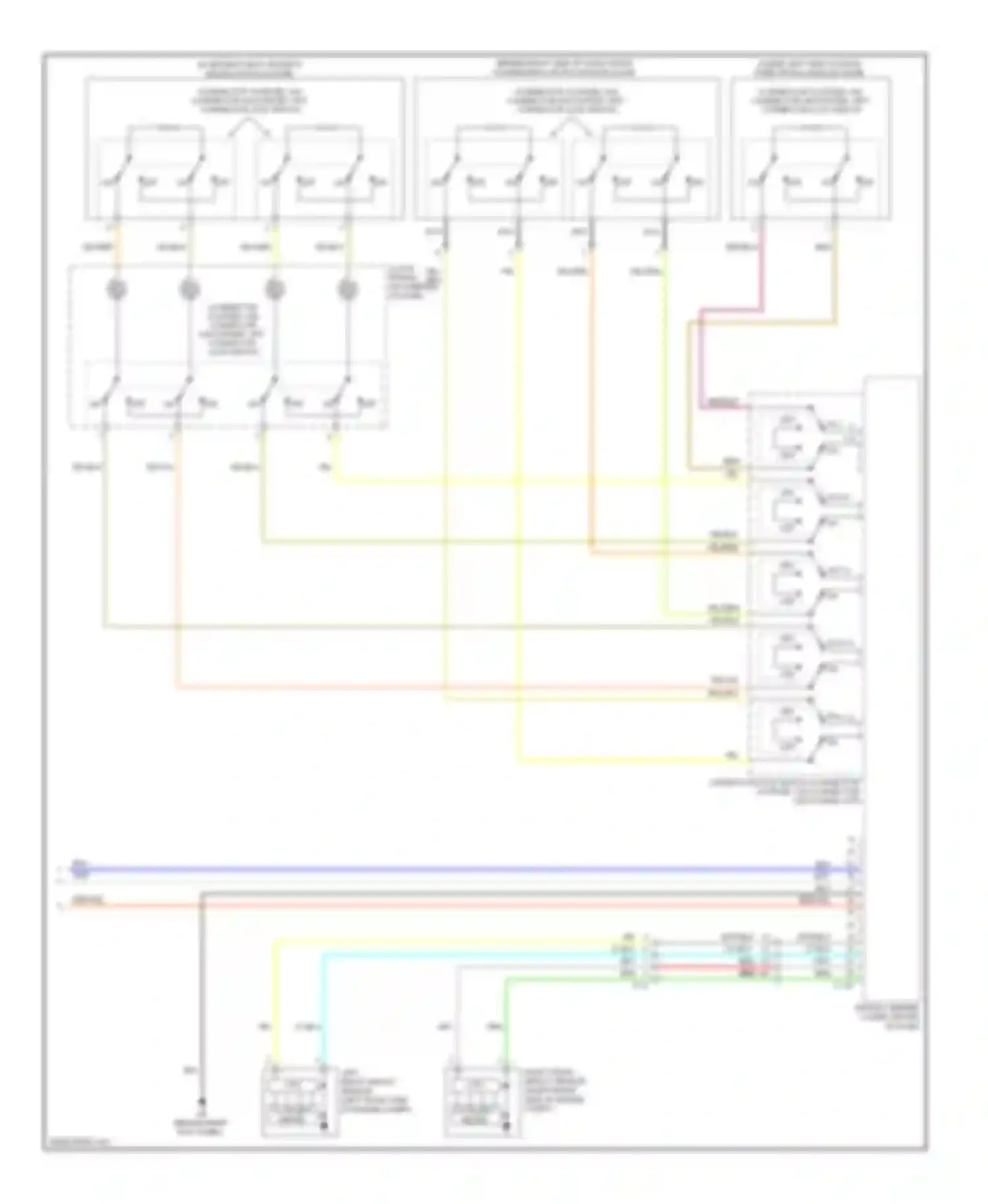 Lancer Mitsubishi X facelift (2011-2015): Supplemental restraints circuit, except evolution (4 of 4)