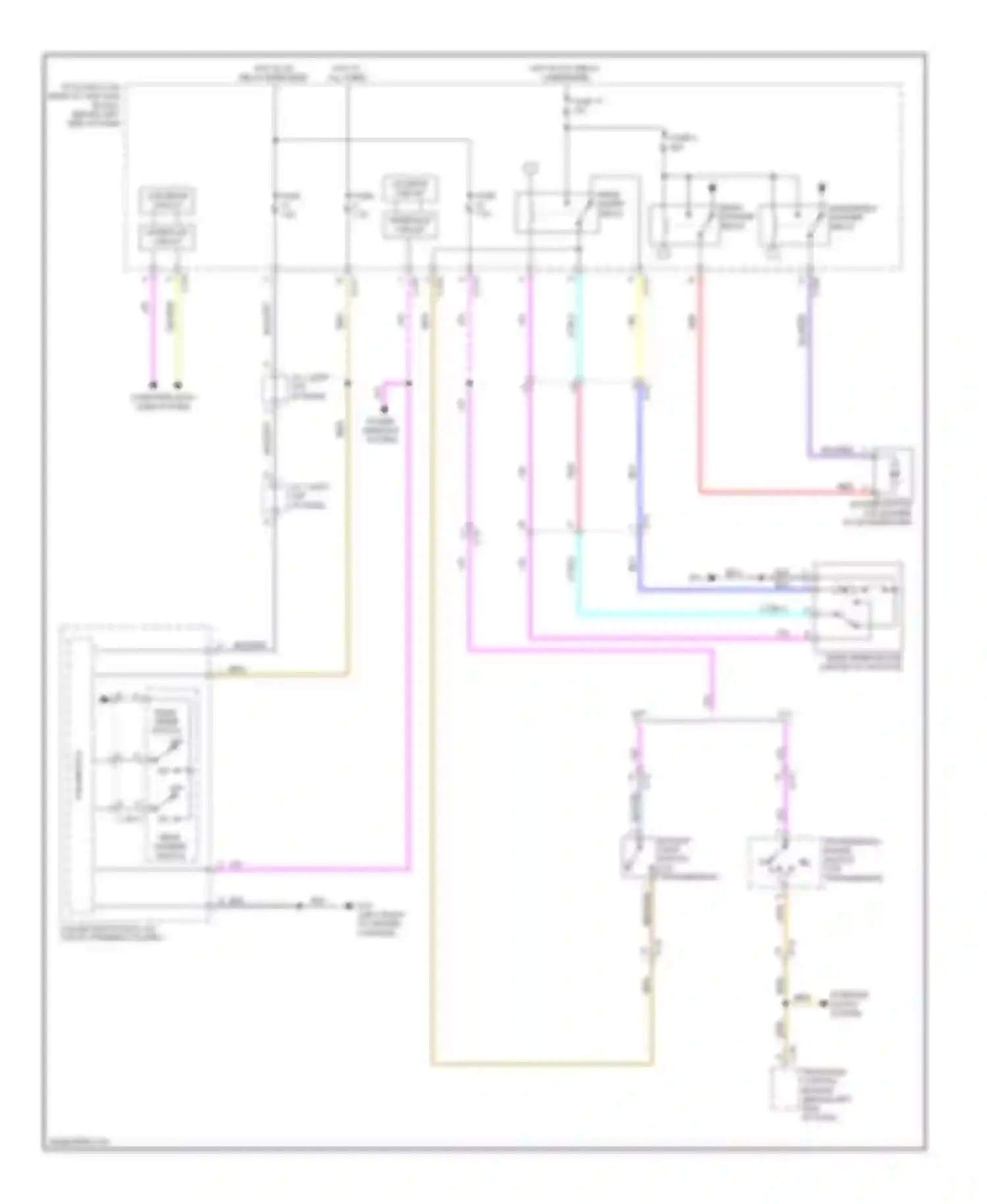Lancer Mitsubishi X facelift (2011-2015): Rear wiper/washer circuit