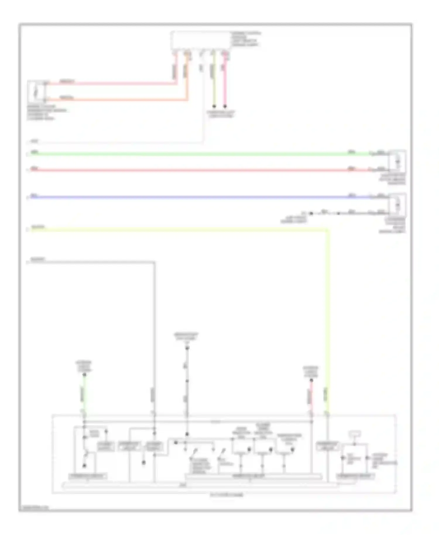 Wiring diagram a/c control panel for Mitsubishi Lancer X facelift (2011-2015) (1 of 5)