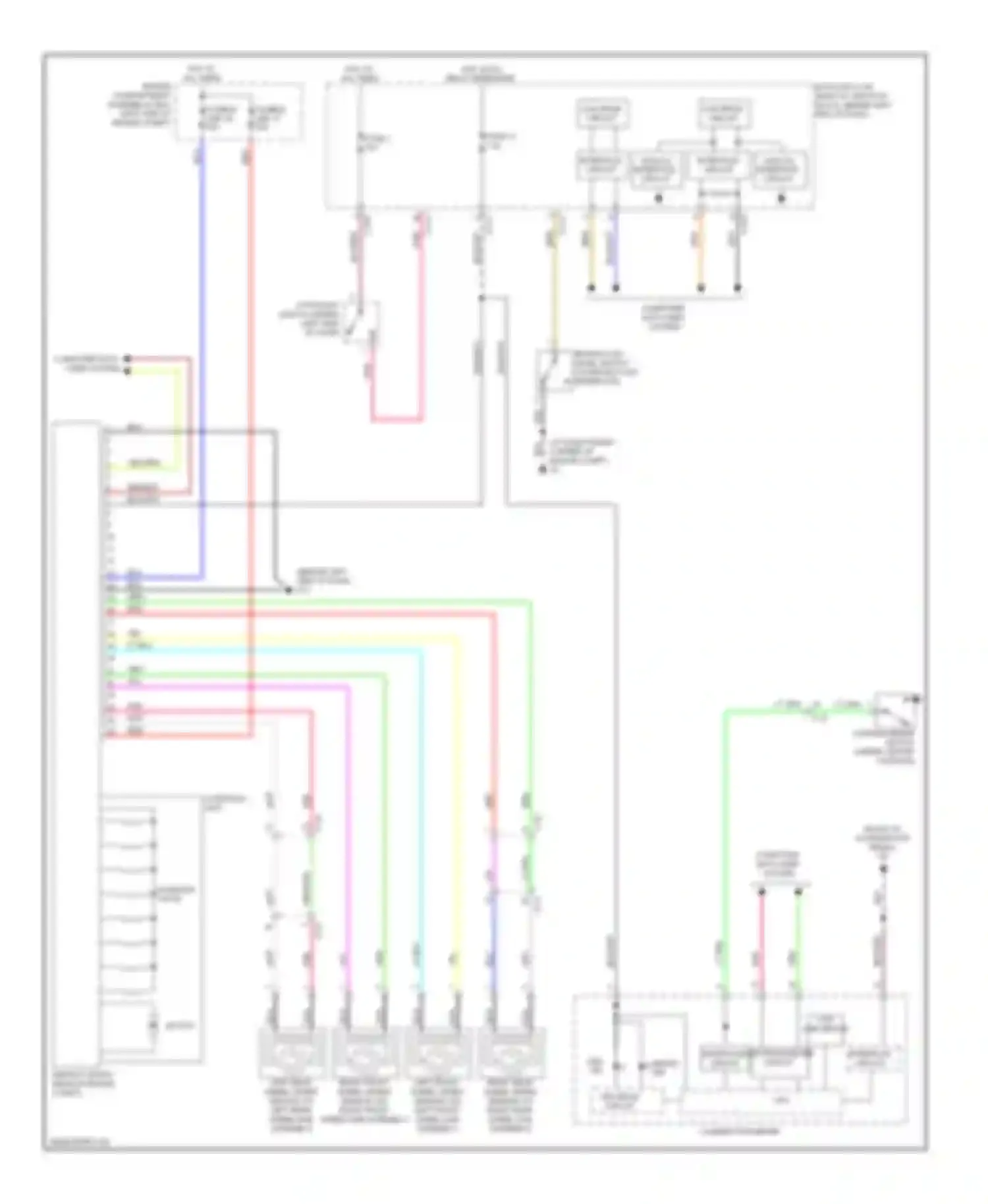 Wiring diagram analog interface circuit for Mitsubishi Lancer X facelift (2011-2015) (1 of 16)