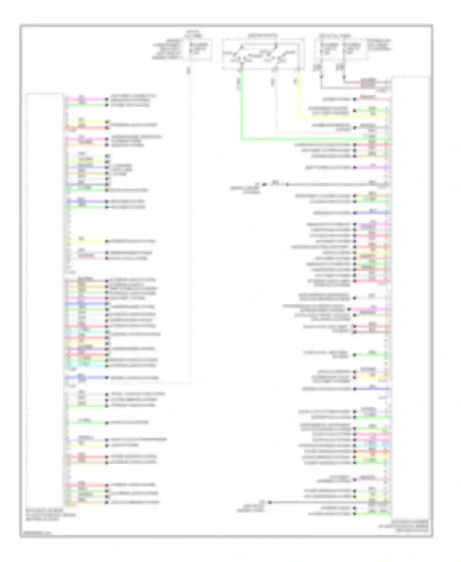 Wiring diagram anti-theft, power tops, headlights systems power tops system for Mitsubishi Lancer X facelift (2011-2015) (1 of 2)