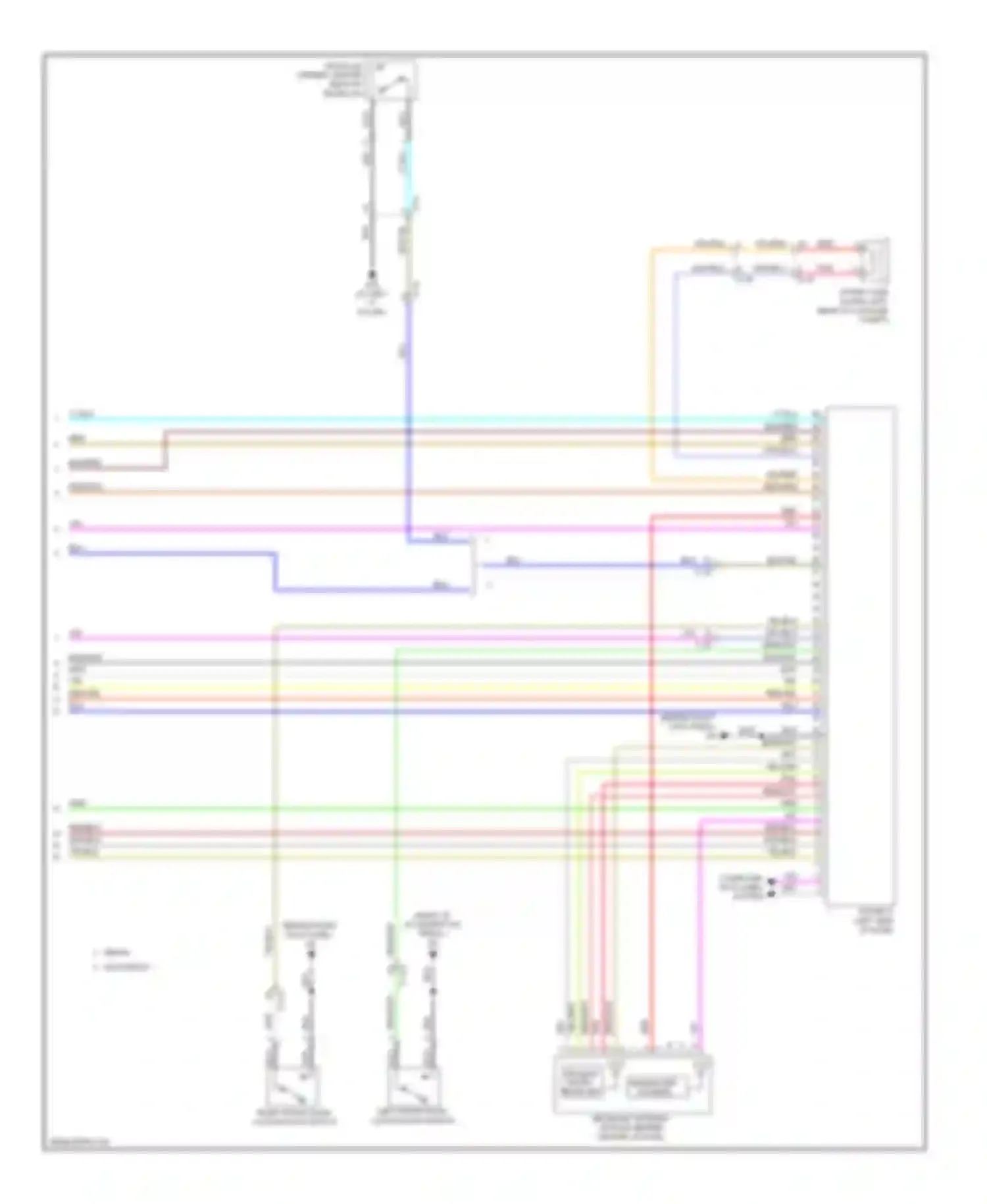 Wiring diagram blk/wht for Mitsubishi Lancer X facelift (2011-2015) (80 of 101)