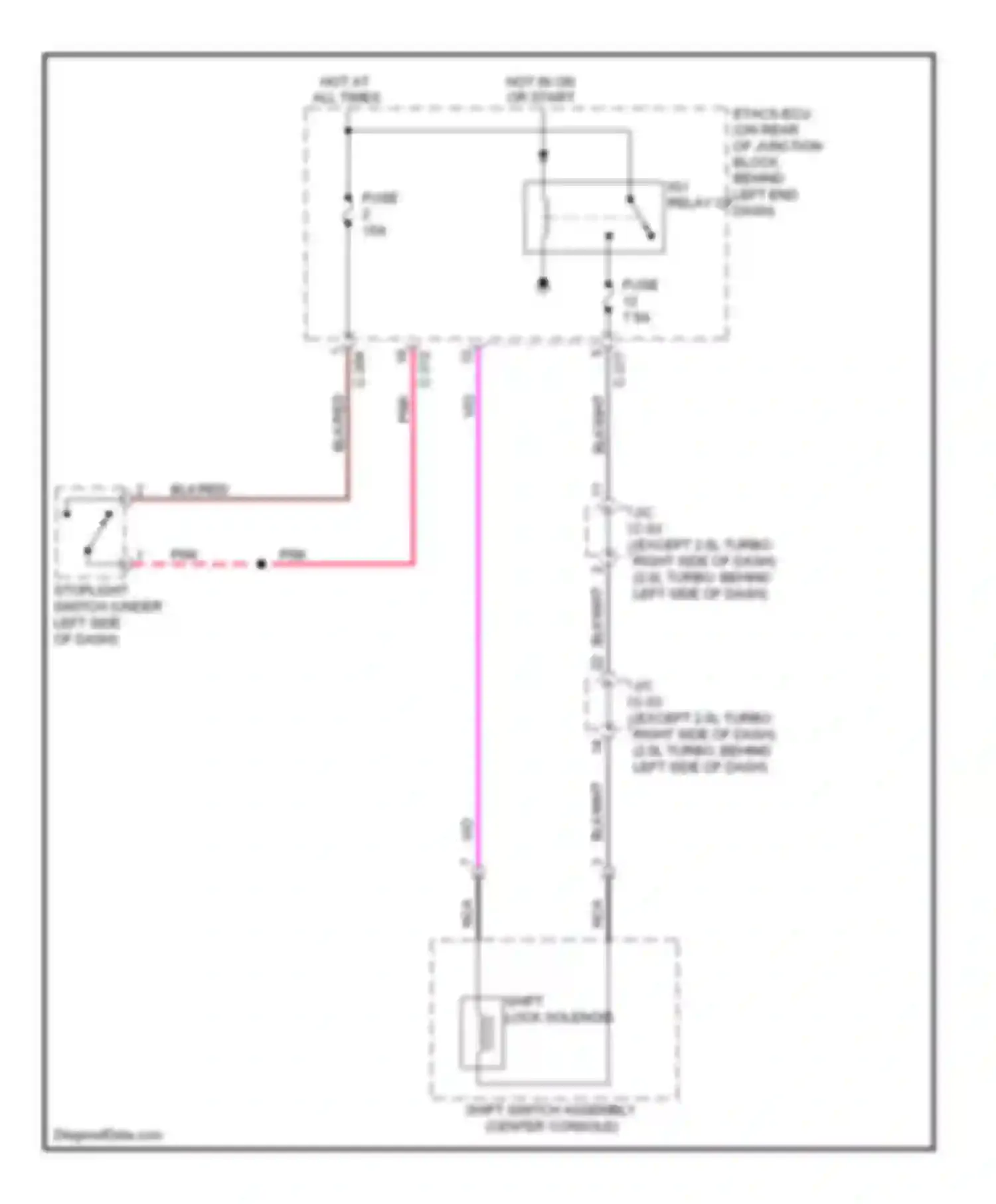 Wiring diagram blk/wht for Mitsubishi Lancer X facelift (2011-2015) (85 of 101)