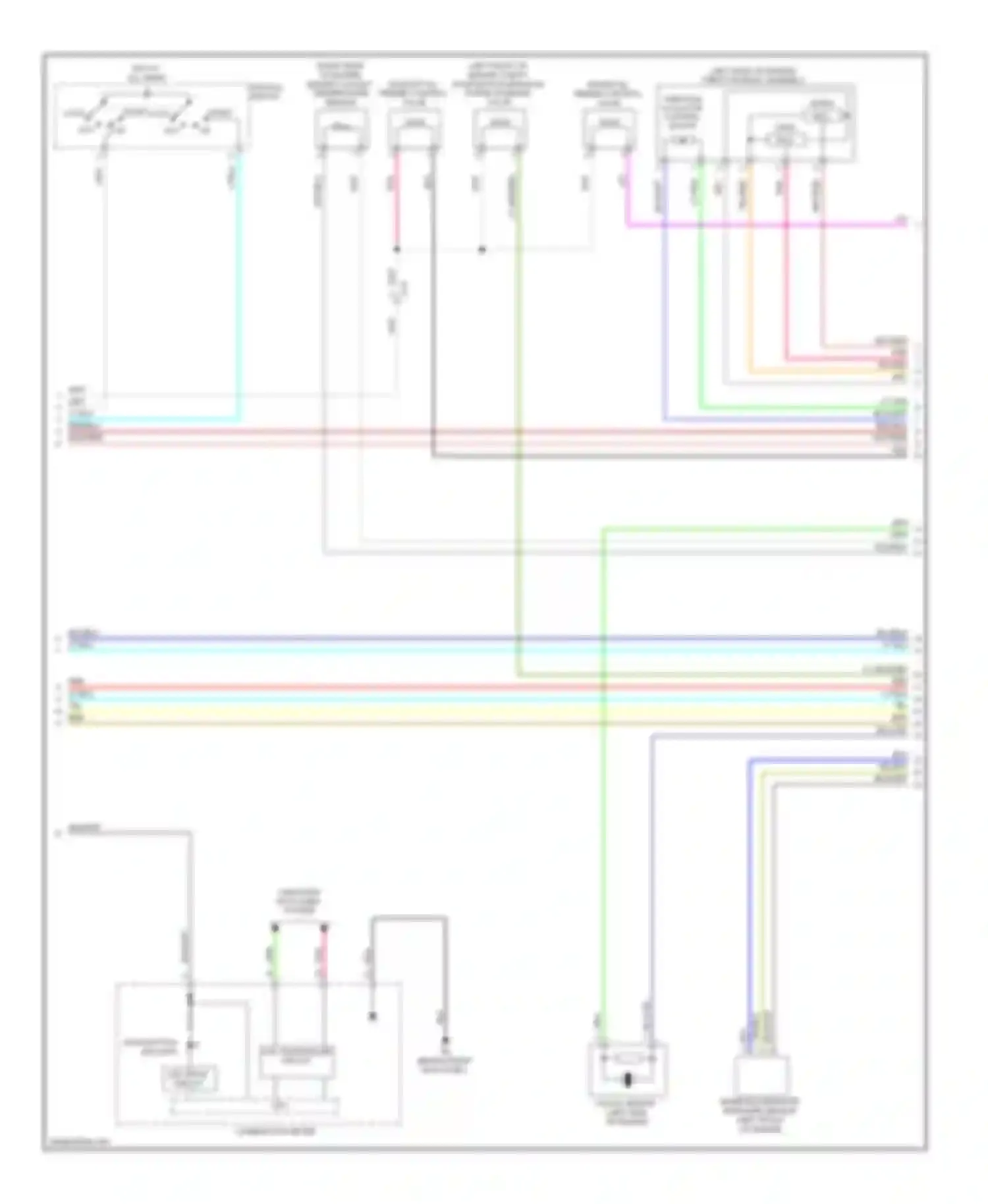 Wiring diagram blu/yel for Mitsubishi Lancer X facelift (2011-2015) (6 of 21)