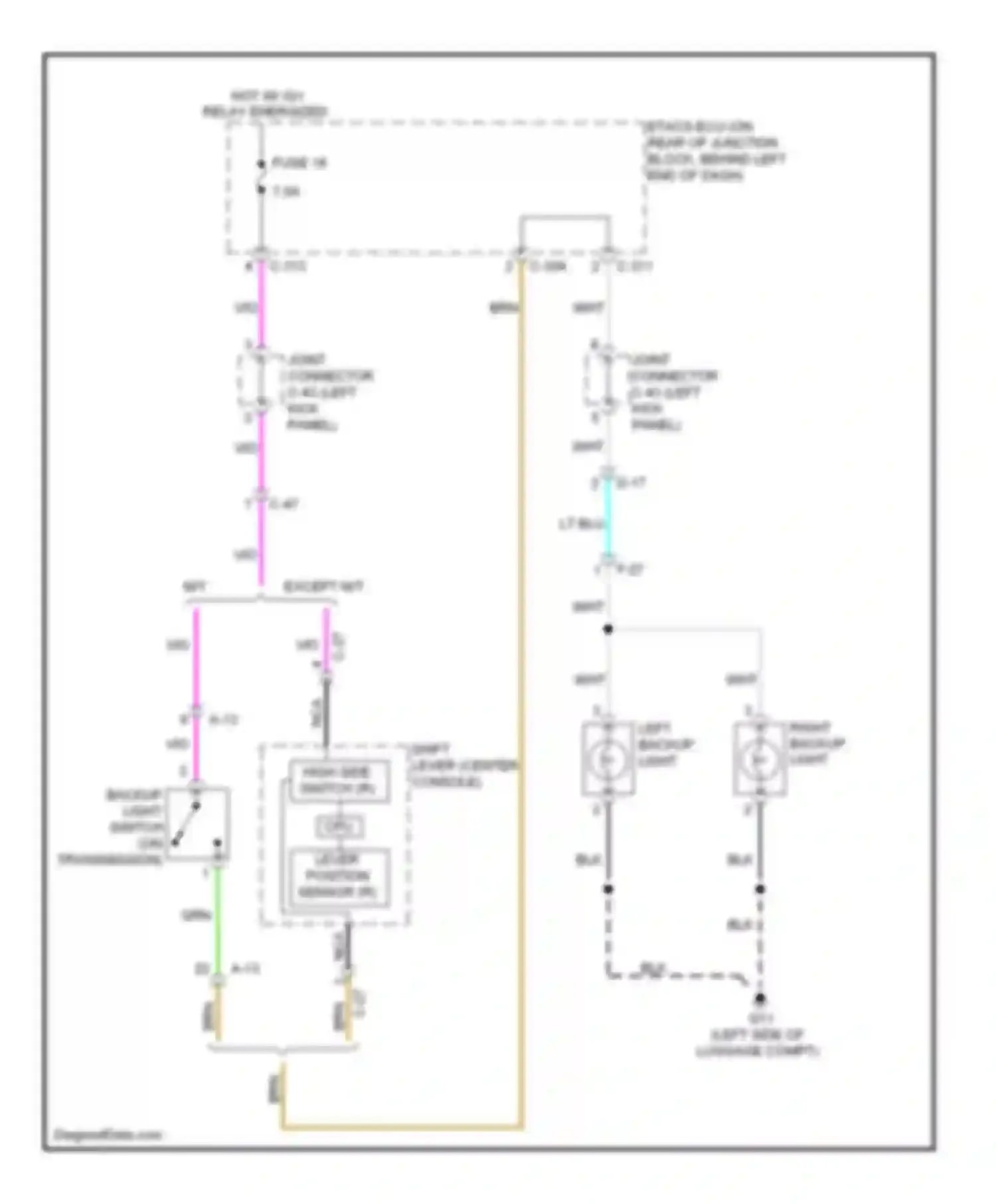 Wiring diagram c-27 for Mitsubishi Lancer X facelift (2011-2015) (2 of 3)