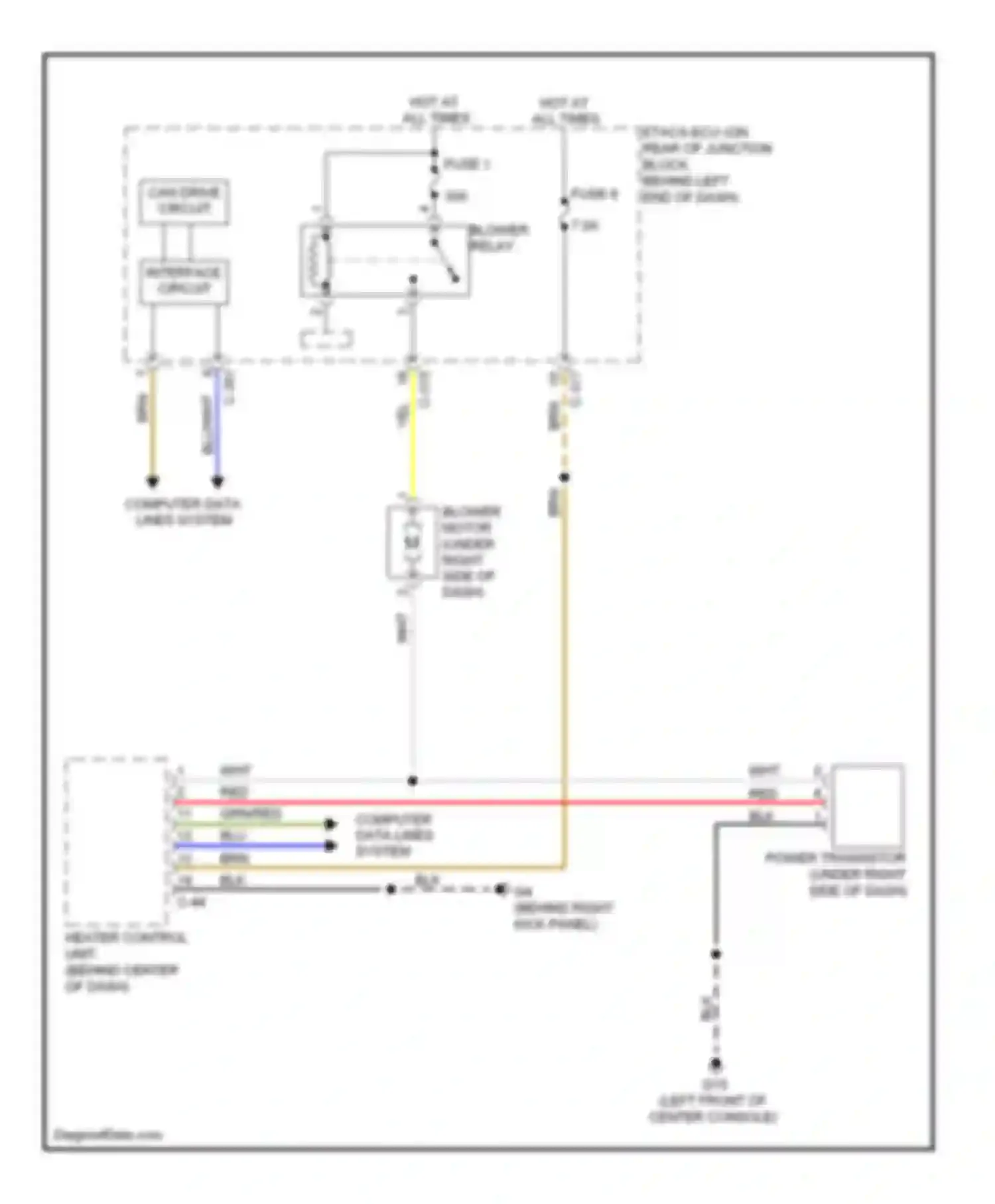Wiring diagram c-301 for Mitsubishi Lancer X facelift (2011-2015) (4 of 44)