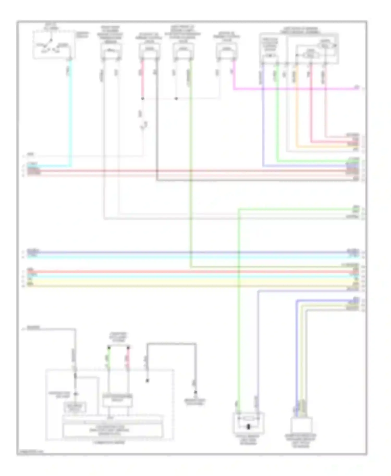 Wiring diagram combination meter for Mitsubishi Lancer X facelift (2011-2015) (55 of 64)