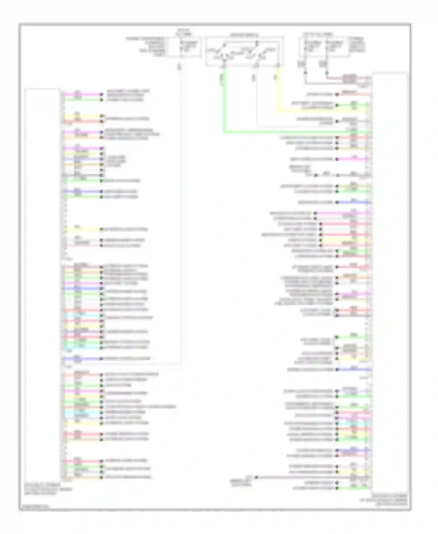 Wiring diagram door locks system exterior lights system interior lights system for Mitsubishi Lancer X facelift (2011-2015) (1 of 1)