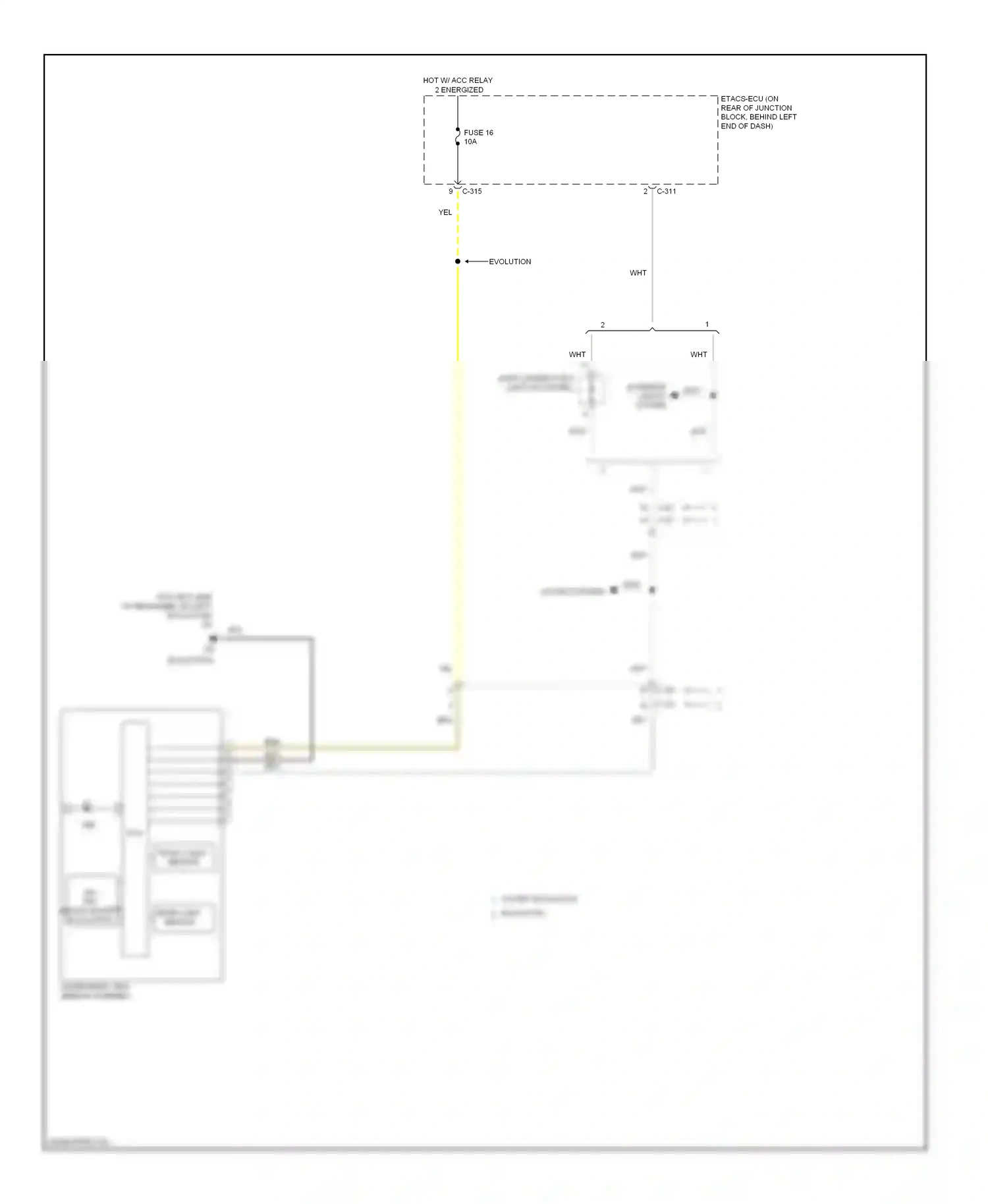 Mitsubishi Lancer X facelift (2011-2015) evolution wiring diagram  (4 of 10)