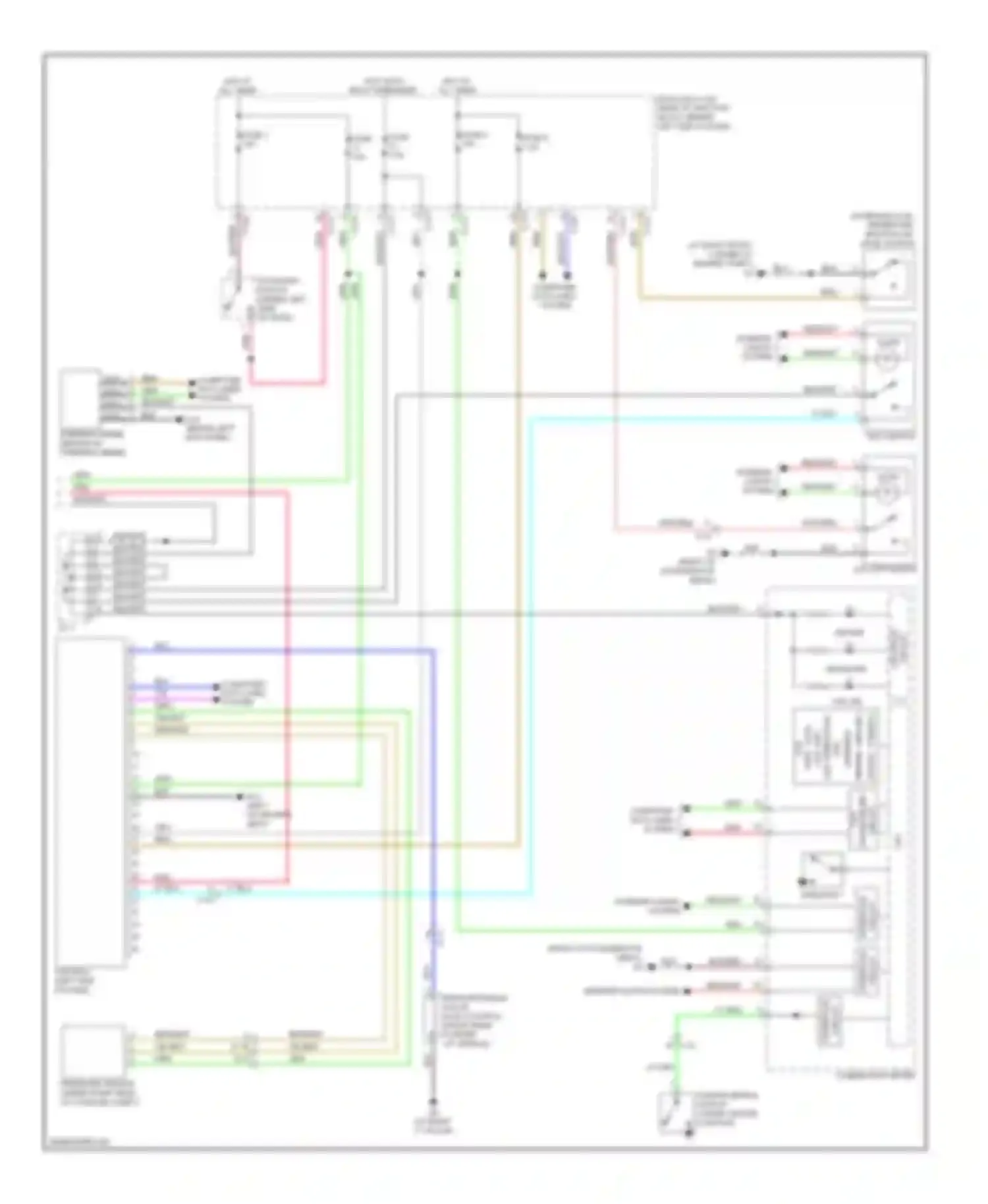 Wiring diagram fuse fuse for Mitsubishi Lancer X facelift (2011-2015) (1 of 5)
