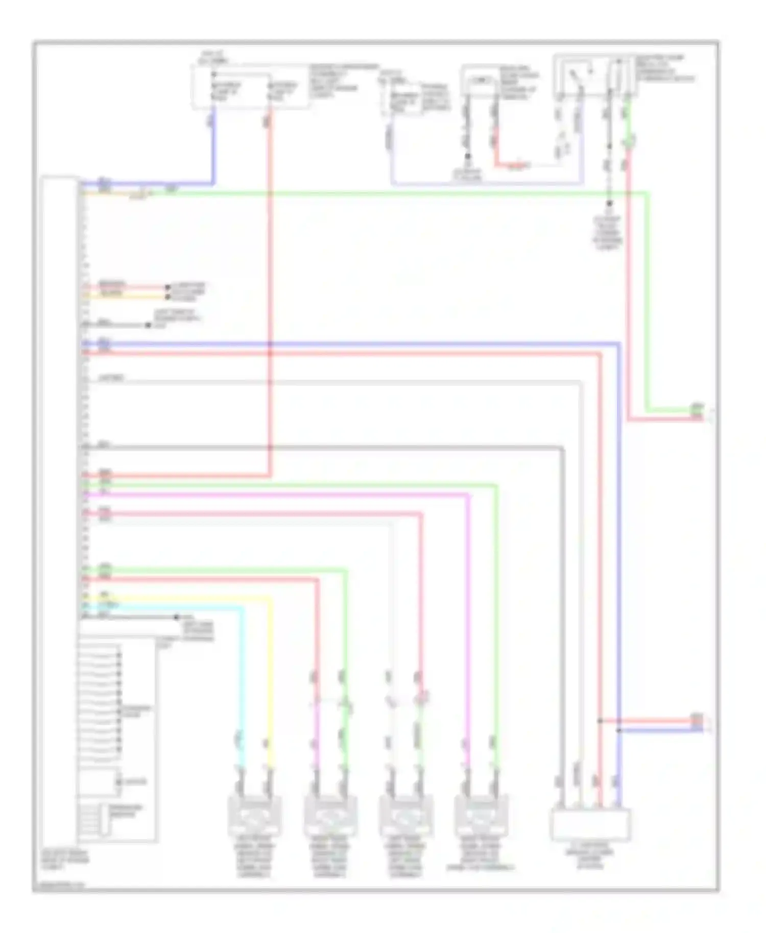 Wiring diagram fusible link box for Mitsubishi Lancer X facelift (2011-2015) (2 of 10)