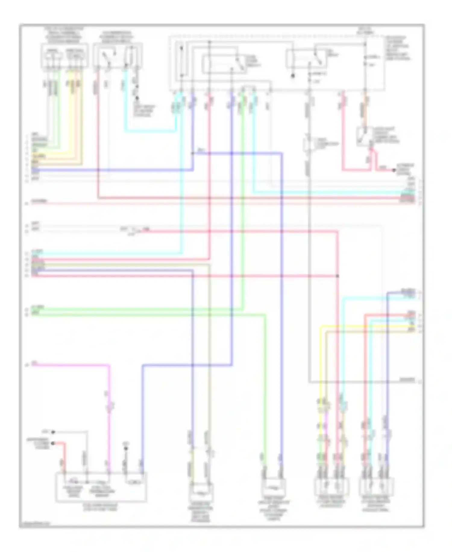 Wiring diagram instrument cluster system for Mitsubishi Lancer X facelift (2011-2015) (2 of 4)