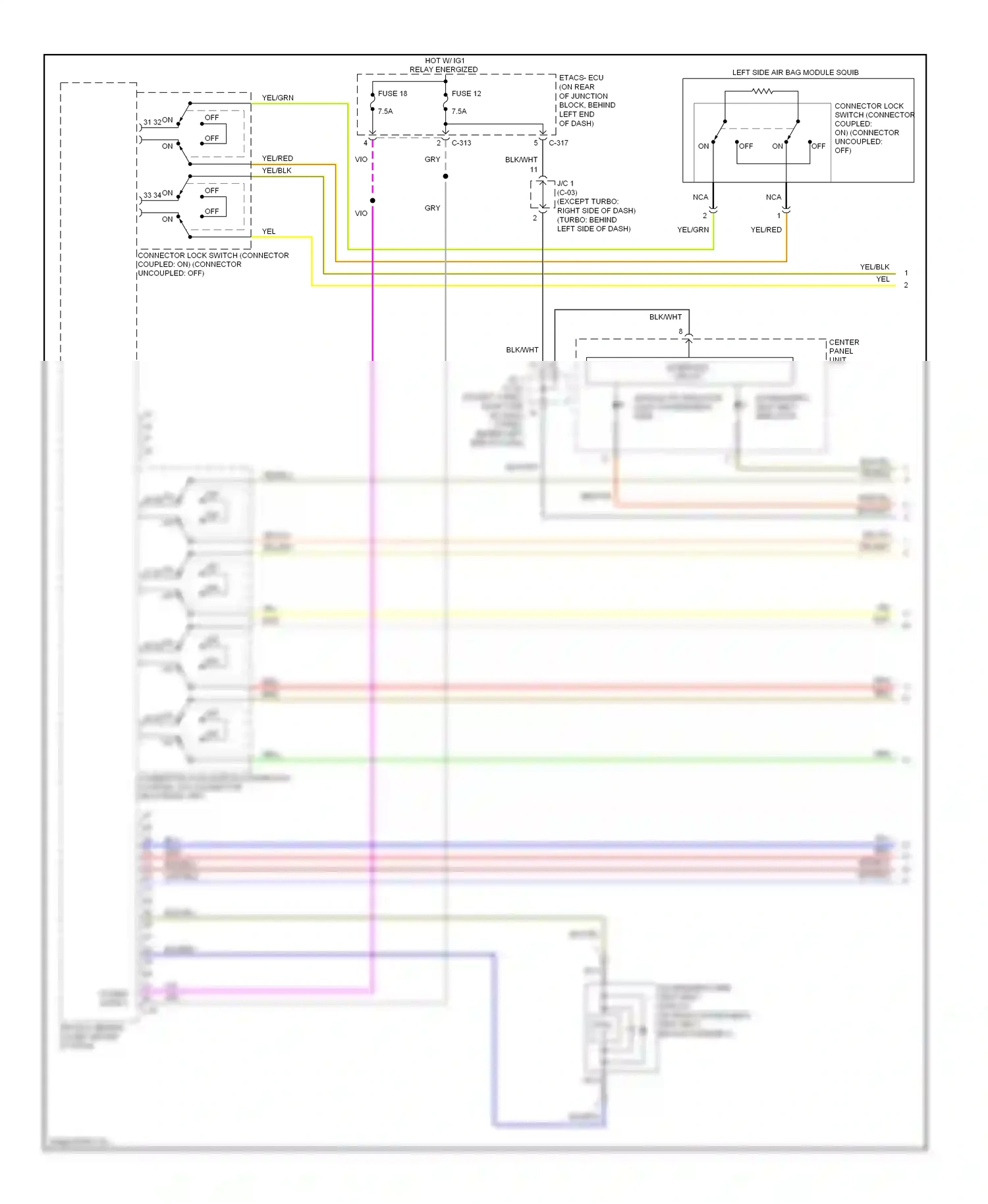 Mitsubishi Lancer X facelift (2011-2015) interface circuit wiring diagram  (68 of 73)
