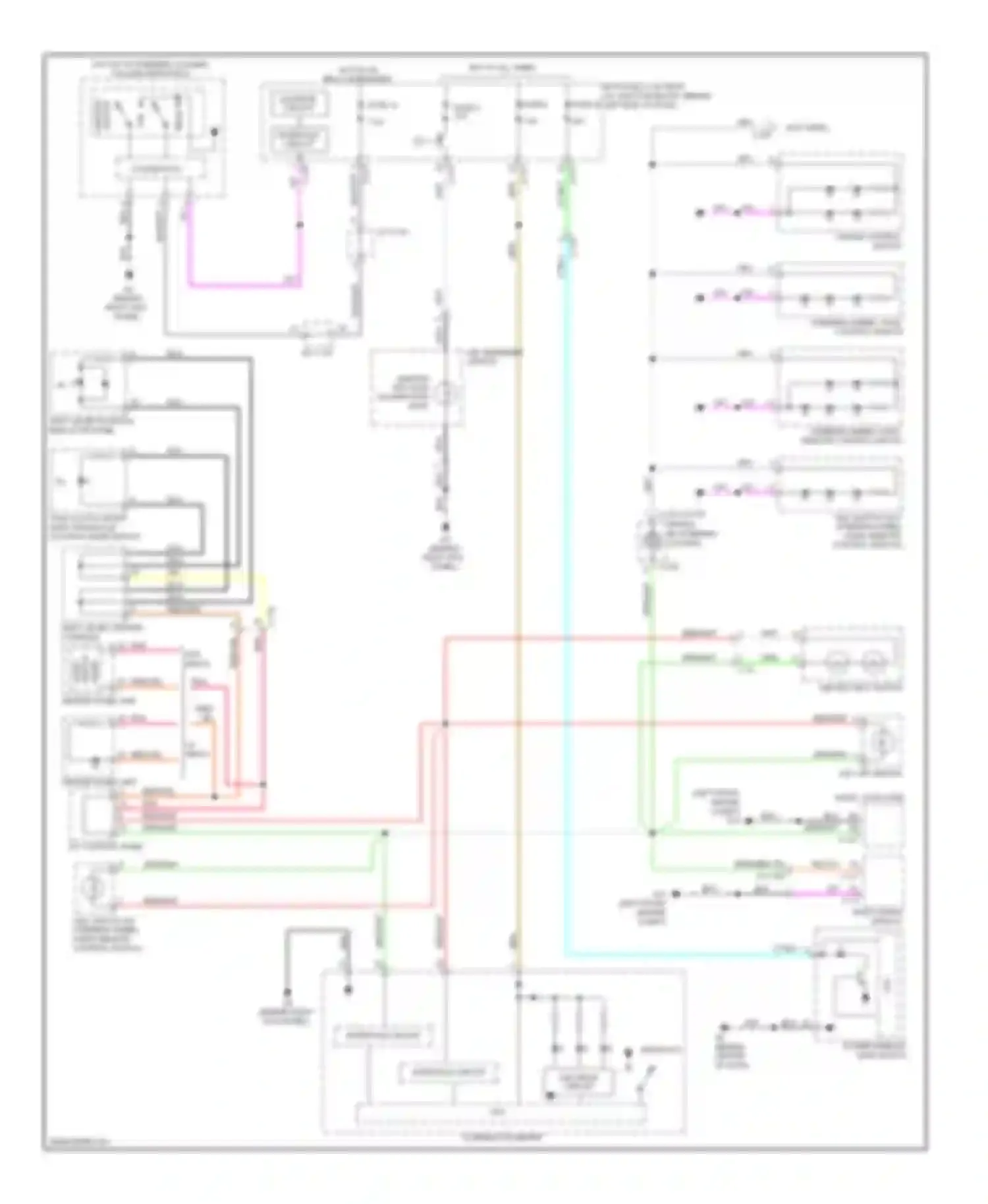 Wiring diagram lin drive circuit for Mitsubishi Lancer X facelift (2011-2015) (10 of 13)