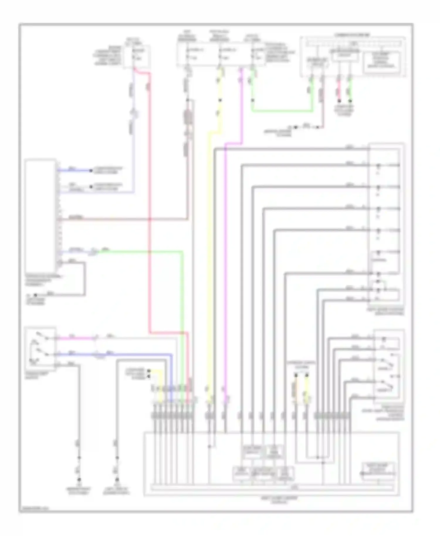 Wiring diagram paddle shift switch for Mitsubishi Lancer X facelift (2011-2015) (1 of 2)