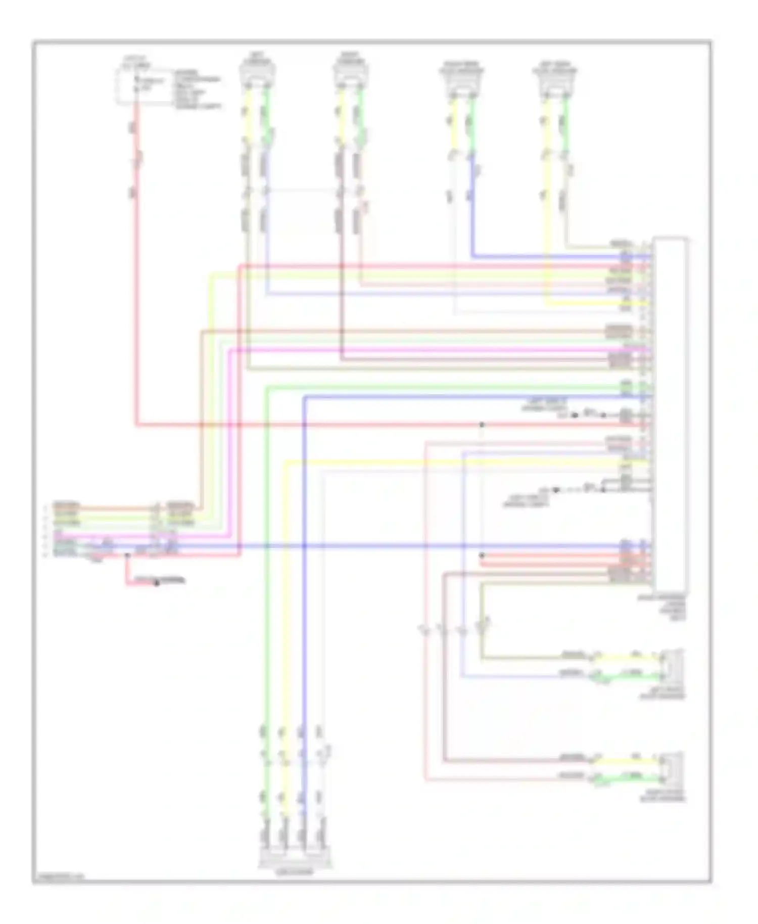 Wiring diagram pnk navigation system for Mitsubishi Lancer X facelift (2011-2015) (1 of 2)