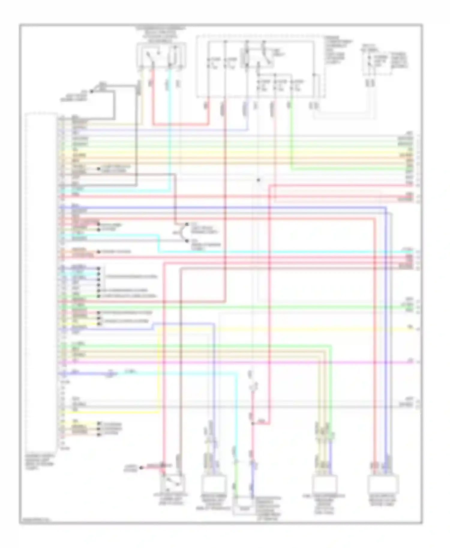 Wiring diagram rear of engine compt) for Mitsubishi Lancer X facelift (2011-2015) (7 of 10)