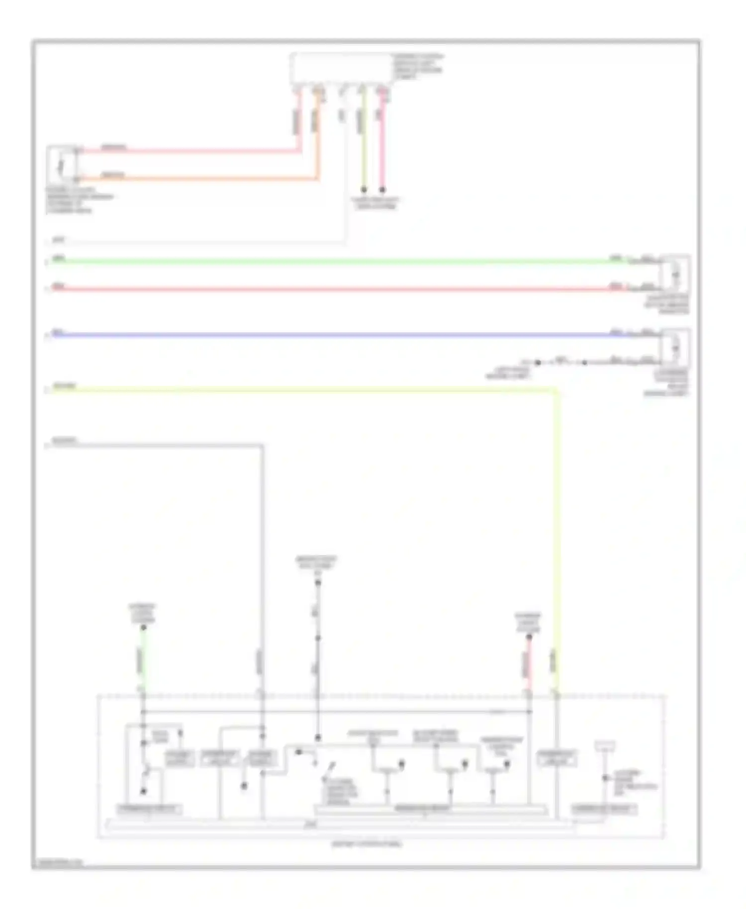 Wiring diagram temperature control dial interface circuit for Mitsubishi Lancer X facelift (2011-2015) (1 of 2)