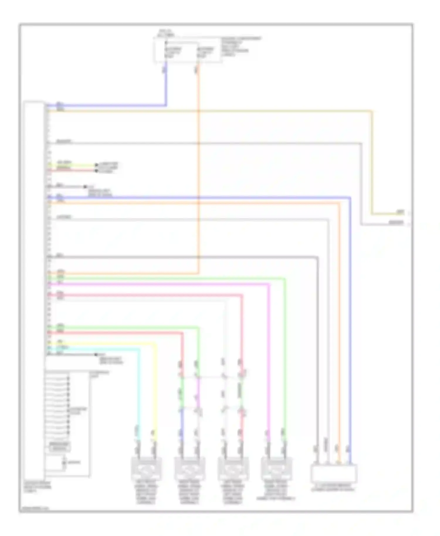 Wiring diagram wht/blk for Mitsubishi Lancer X facelift (2011-2015) (1 of 54)