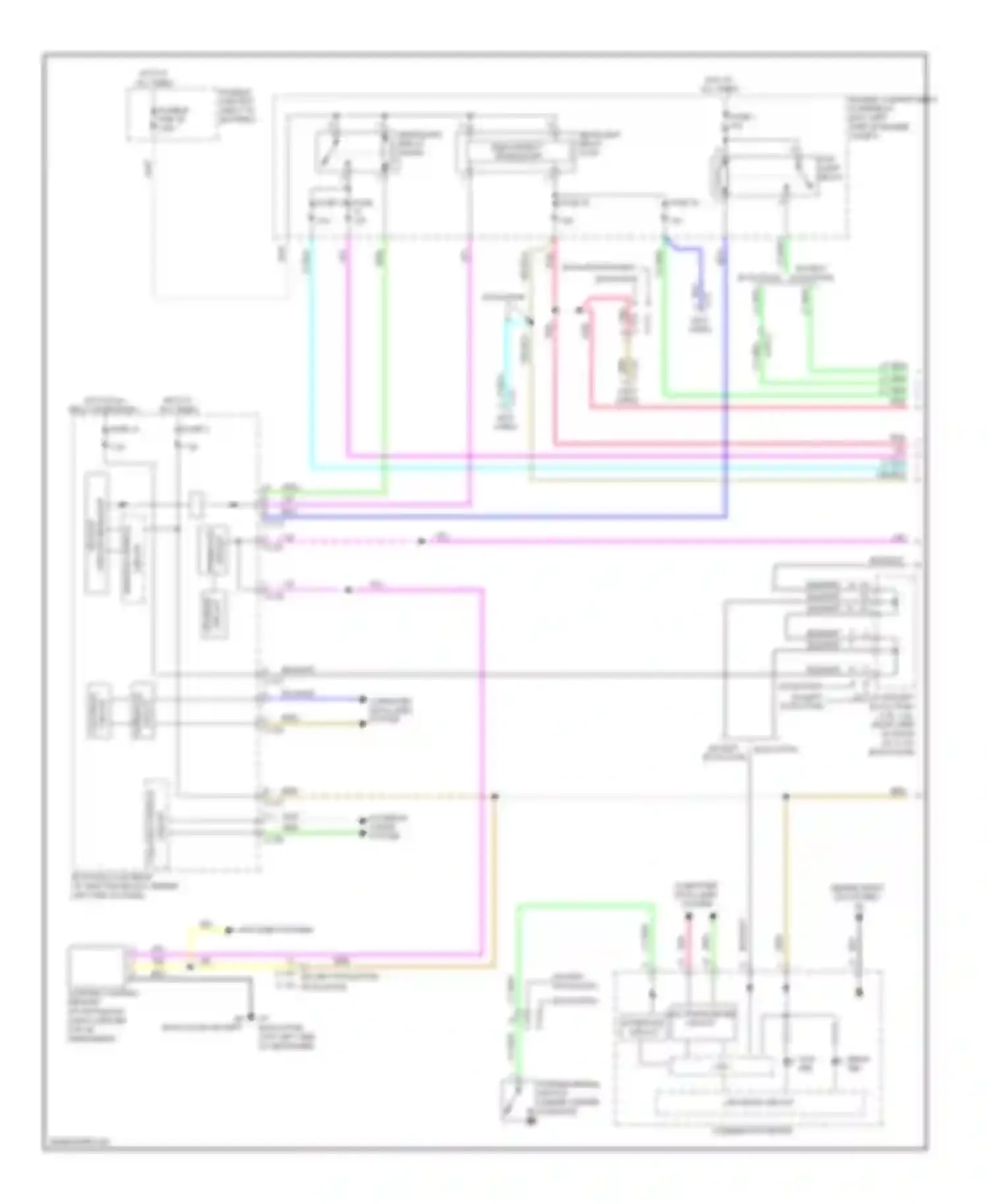 Wiring diagram yel/blu for Mitsubishi Lancer X facelift (2011-2015) (16 of 59)