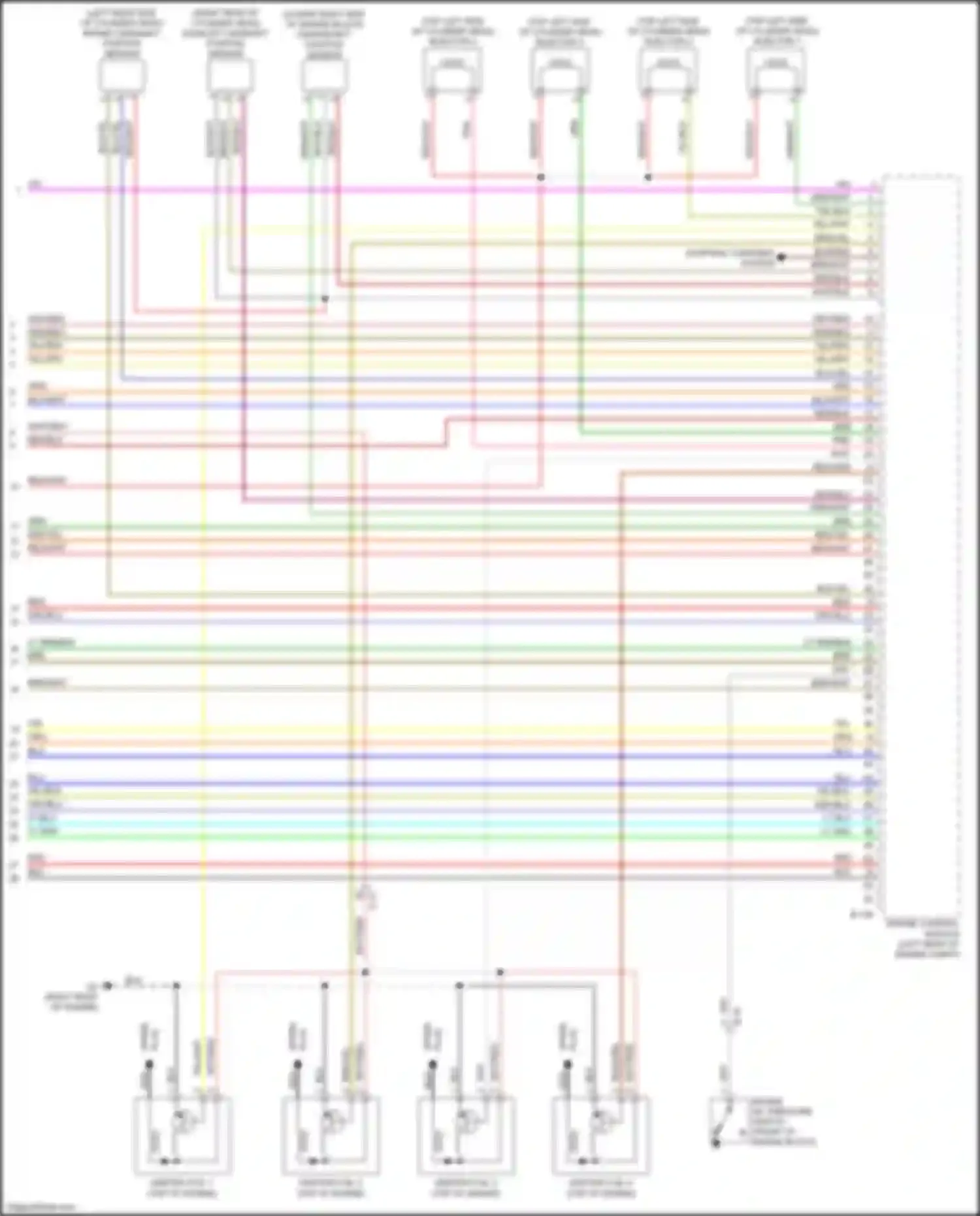 Lancer Mitsubishi X facelift 2 (2015-2017): Wiring diagram engine performance 2.4l (4 of 4)
