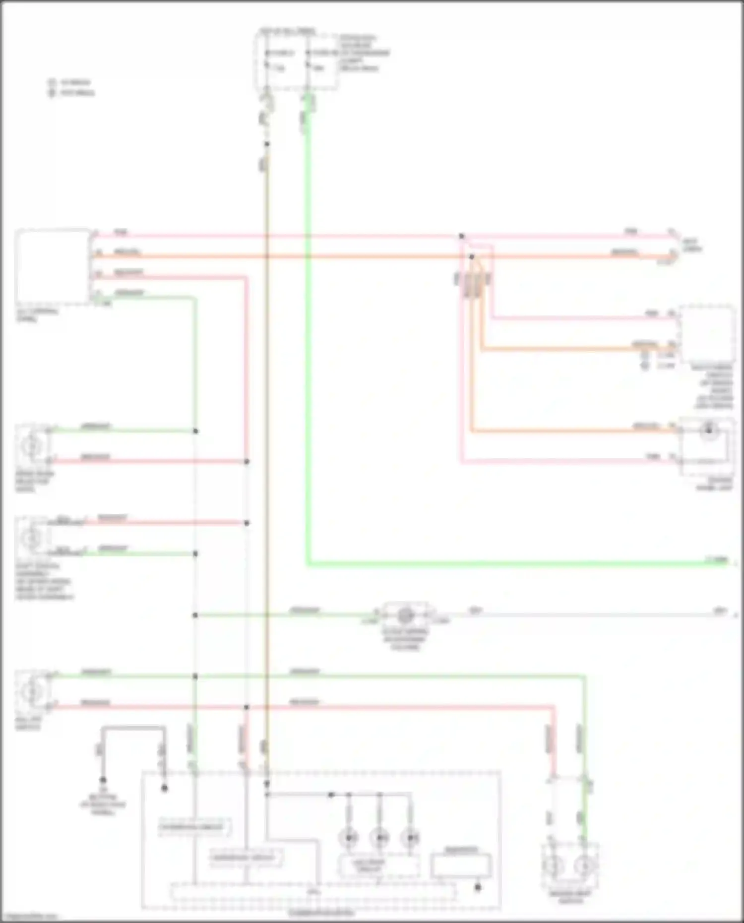 Lancer Mitsubishi X facelift 2 (2015-2017): Instrument illumination circuit (1 of 2)