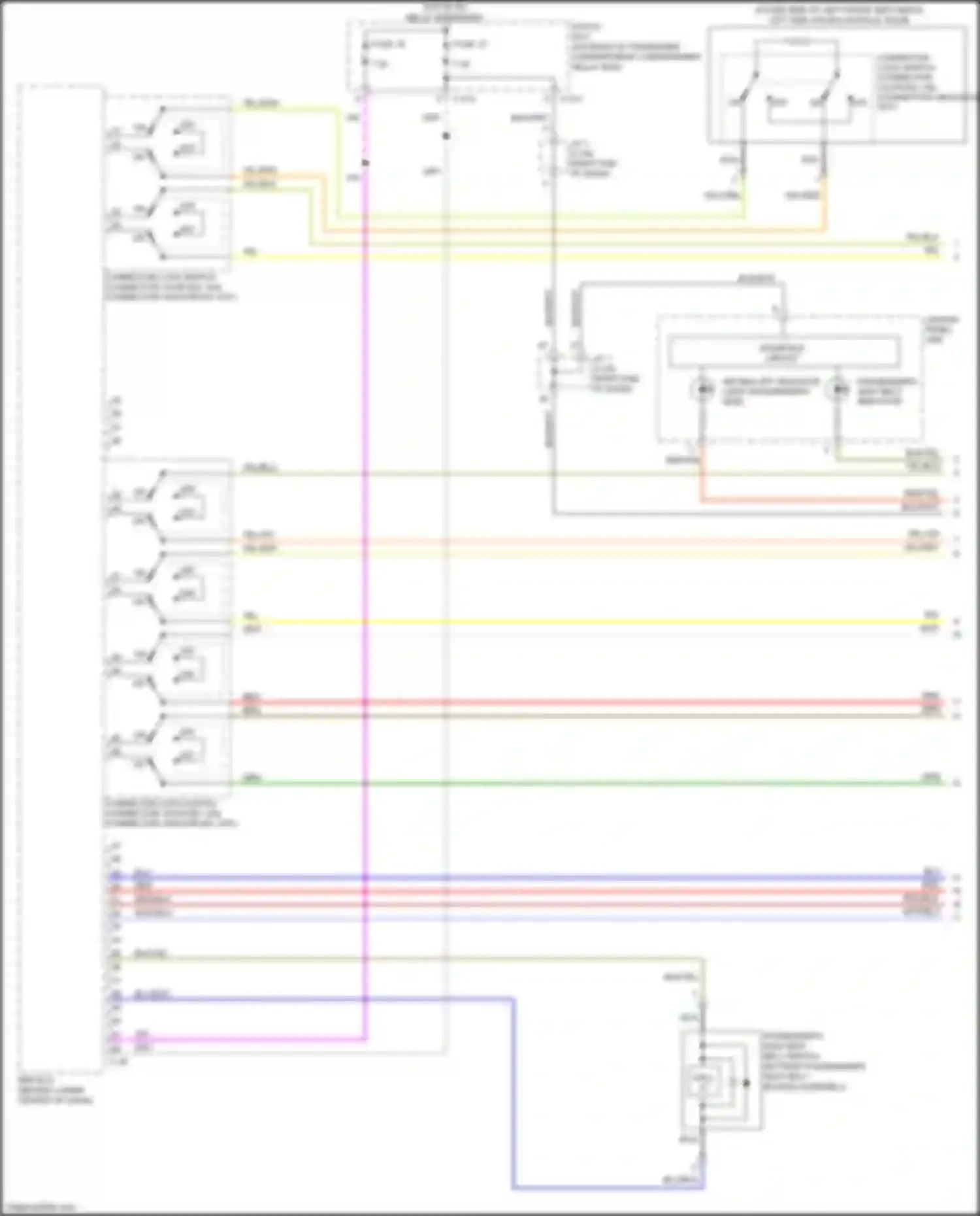 Lancer Mitsubishi X facelift 2 (2015-2017): Supplemental restraints circuit (1 of 4)