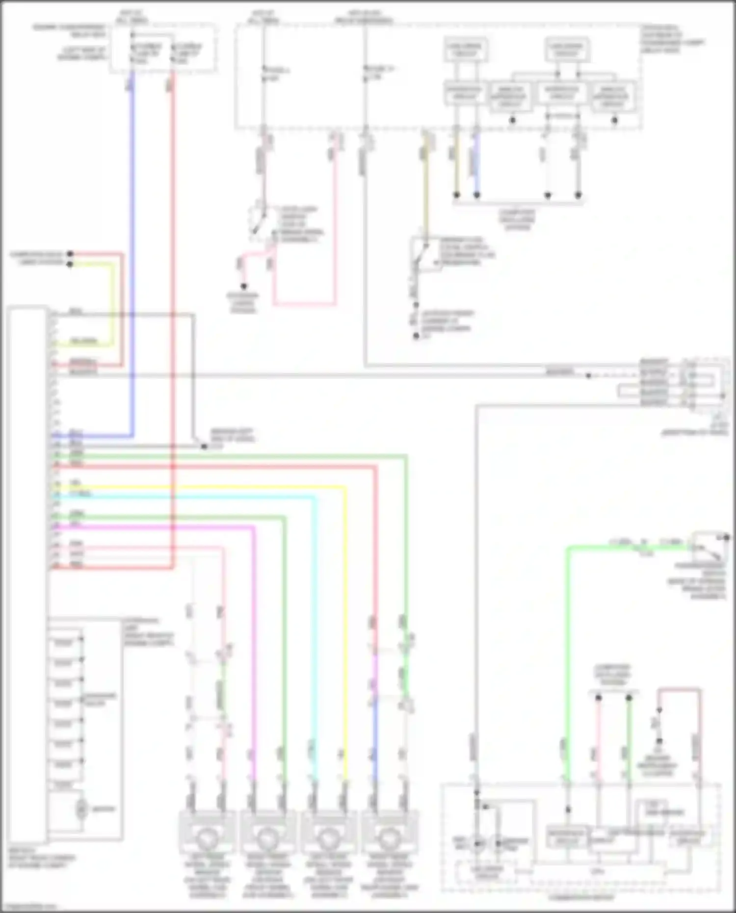Wiring diagram analog interface circuit for Mitsubishi Lancer X facelift 2 (2015-2017) (1 of 6)