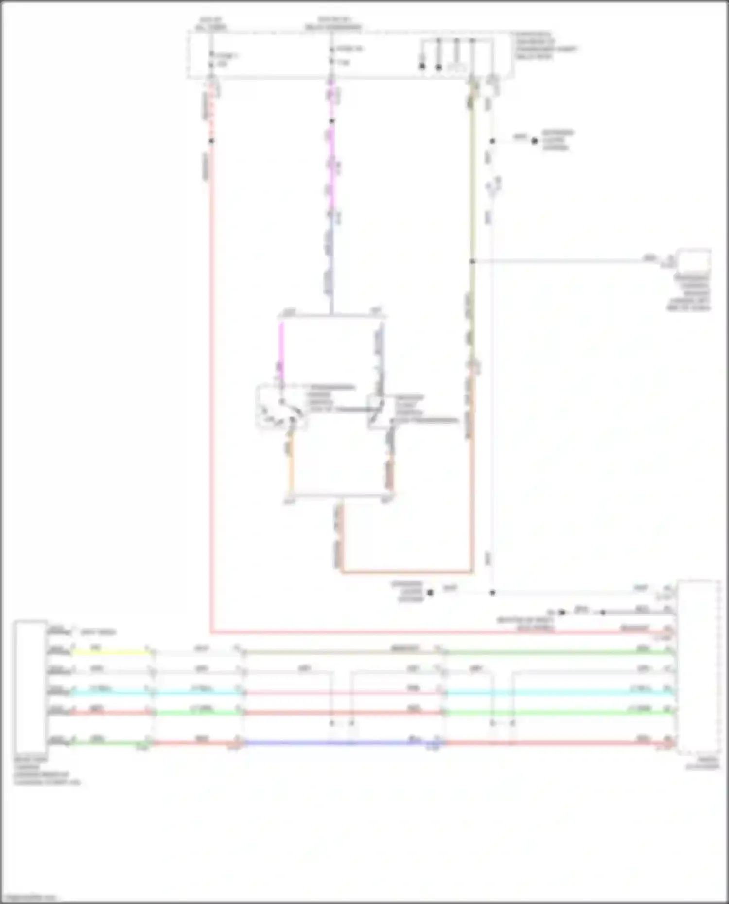 Wiring diagram blu/yel for Mitsubishi Lancer X facelift 2 (2015-2017) (2 of 5)