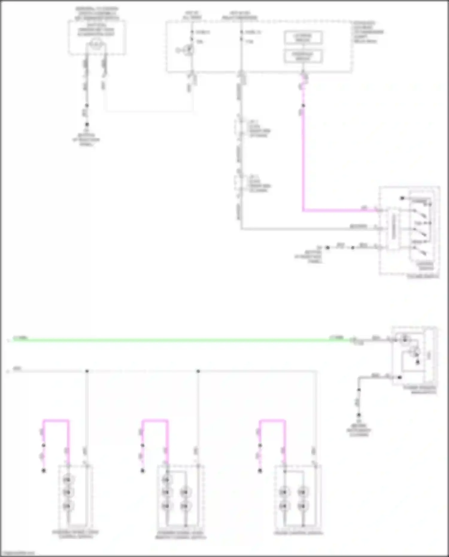 Wiring diagram cruise control switch for Mitsubishi Lancer X facelift 2 (2015-2017) (2 of 2)