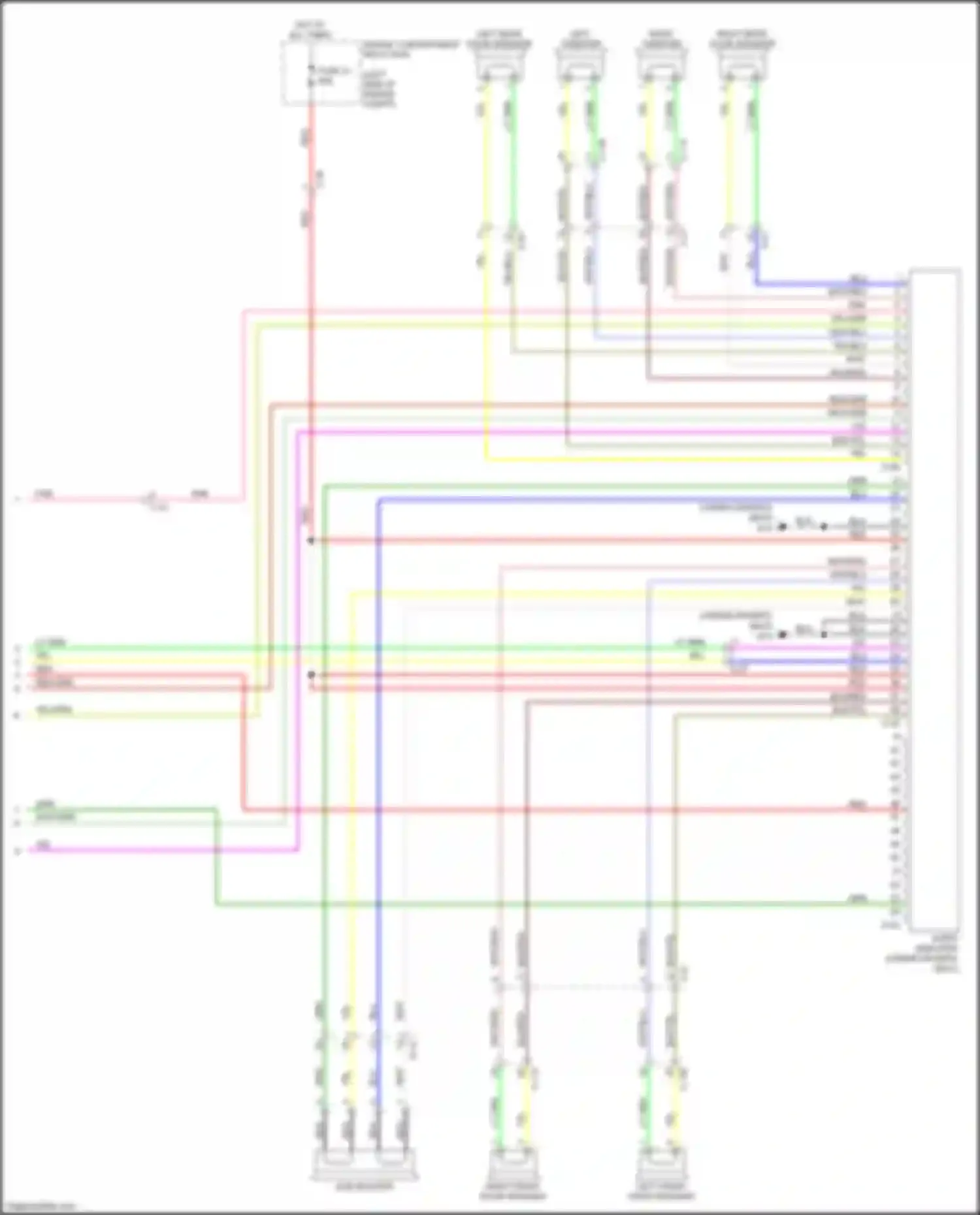 Wiring diagram engine compartment relay box for Mitsubishi Lancer X facelift 2 (2015-2017) (5 of 19)