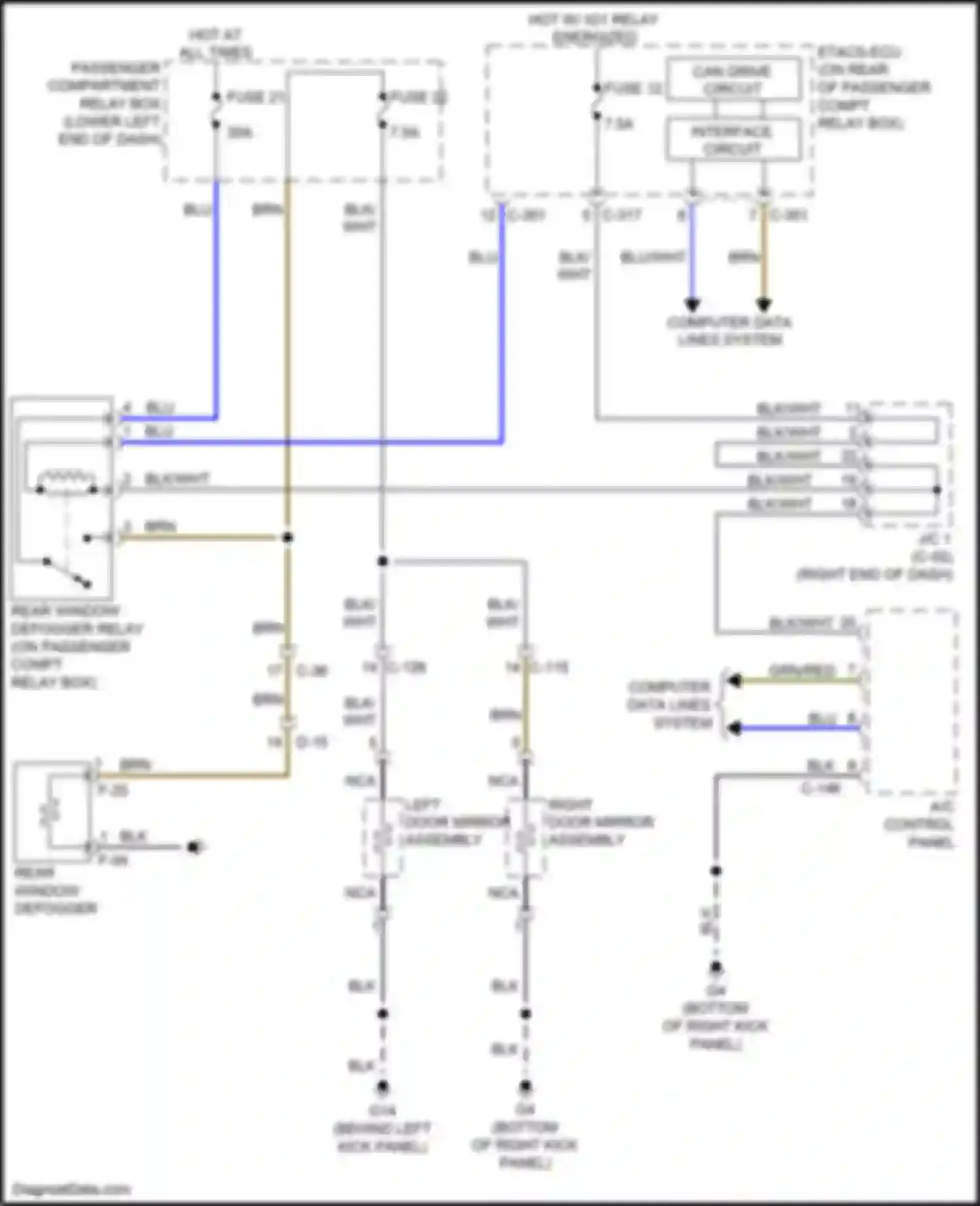 Wiring diagram f-04 for Mitsubishi Lancer X facelift 2 (2015-2017) (1 of 1)