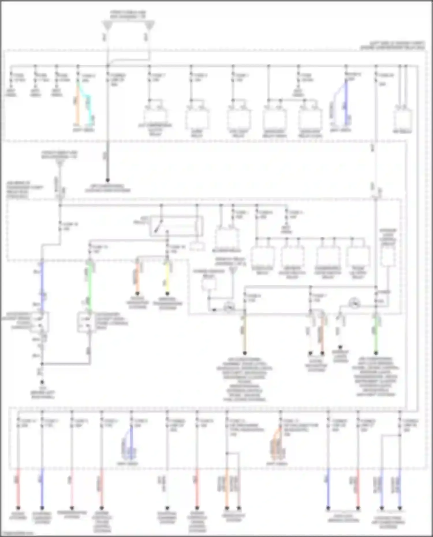 Wiring diagram fuse 30 for Mitsubishi Lancer X facelift 2 (2015-2017) (3 of 3)