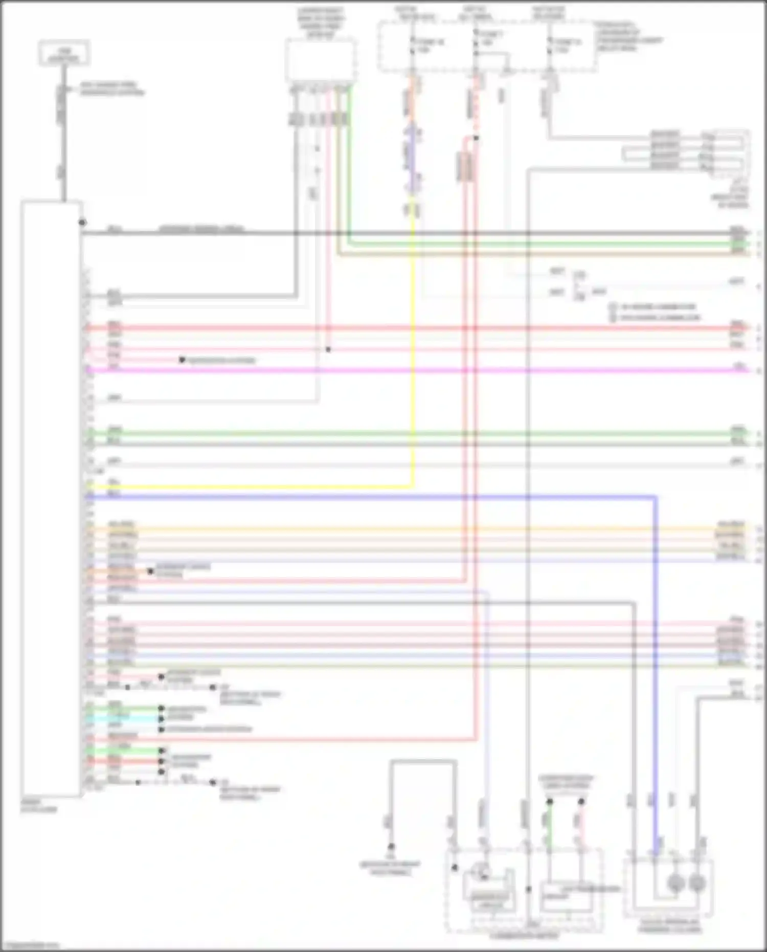 Wiring diagram hot in on or start for Mitsubishi Lancer X facelift 2 (2015-2017) (4 of 5)