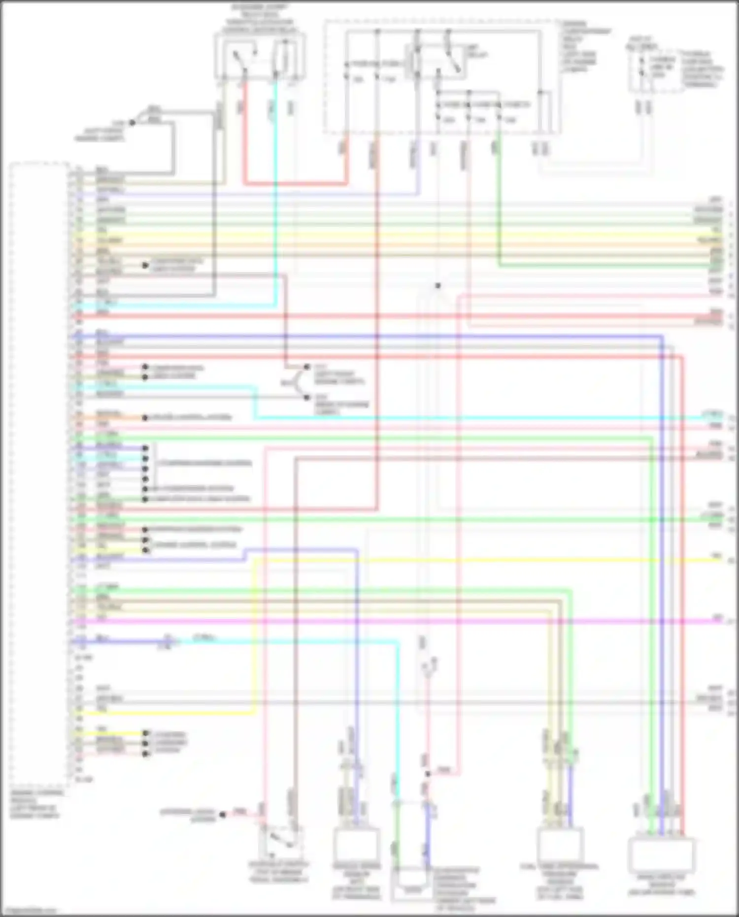 Wiring diagram mfi relay for Mitsubishi Lancer X facelift 2 (2015-2017) (4 of 5)