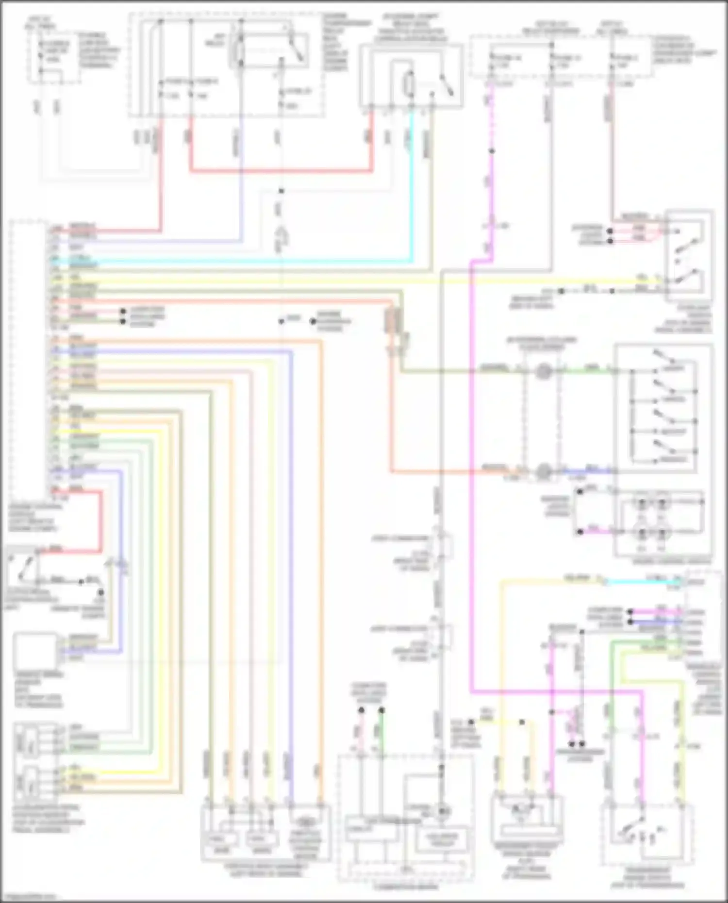 Wiring diagram transmission range switch for Mitsubishi Lancer X facelift 2 (2015-2017) (3 of 6)