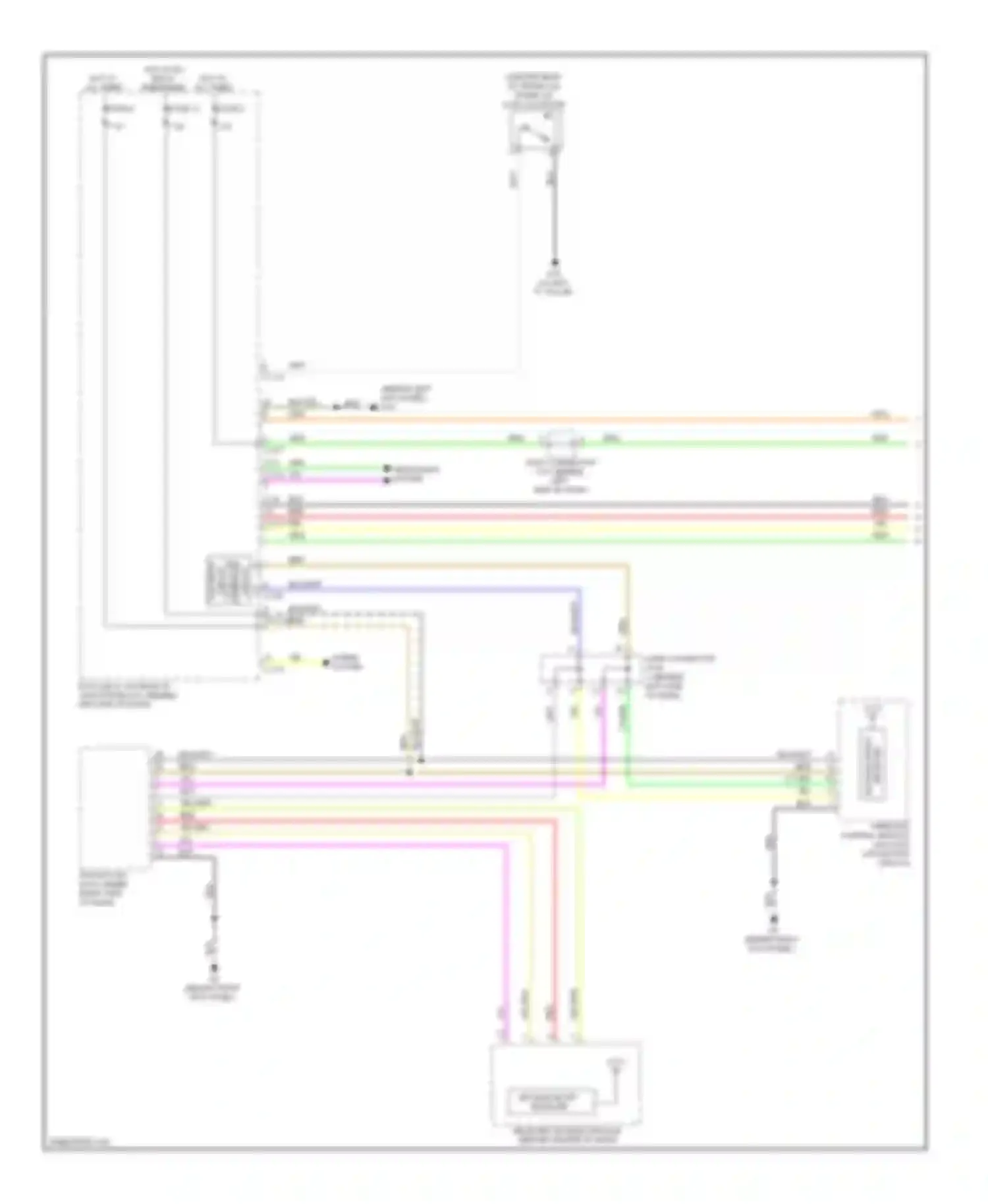 Lancer Mitsubishi X (2007-2010): Forced entry circuit, except evolution (1 of 2)